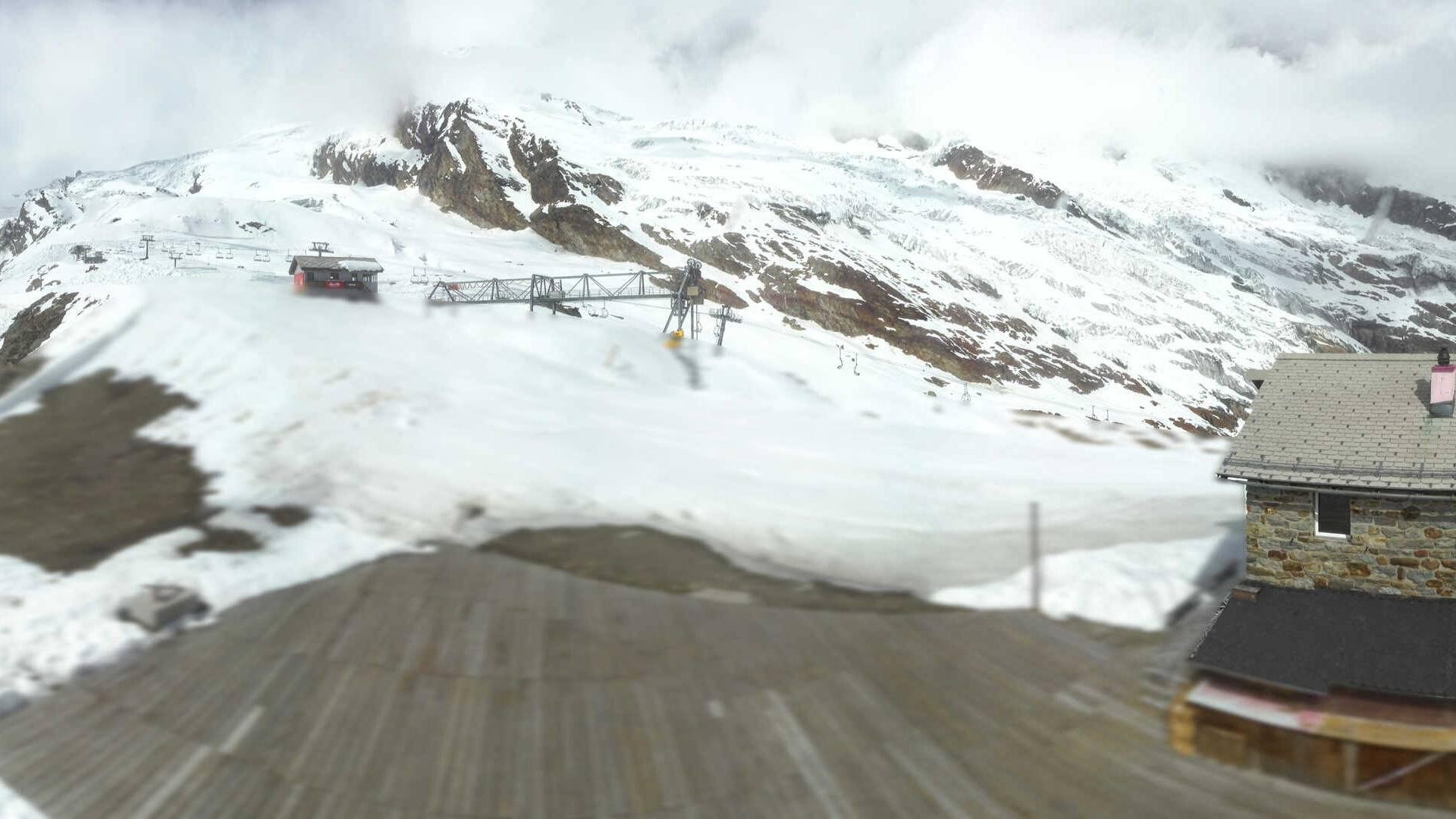 Archiv Foto Webcam Saas Fee - Längfluh Süd