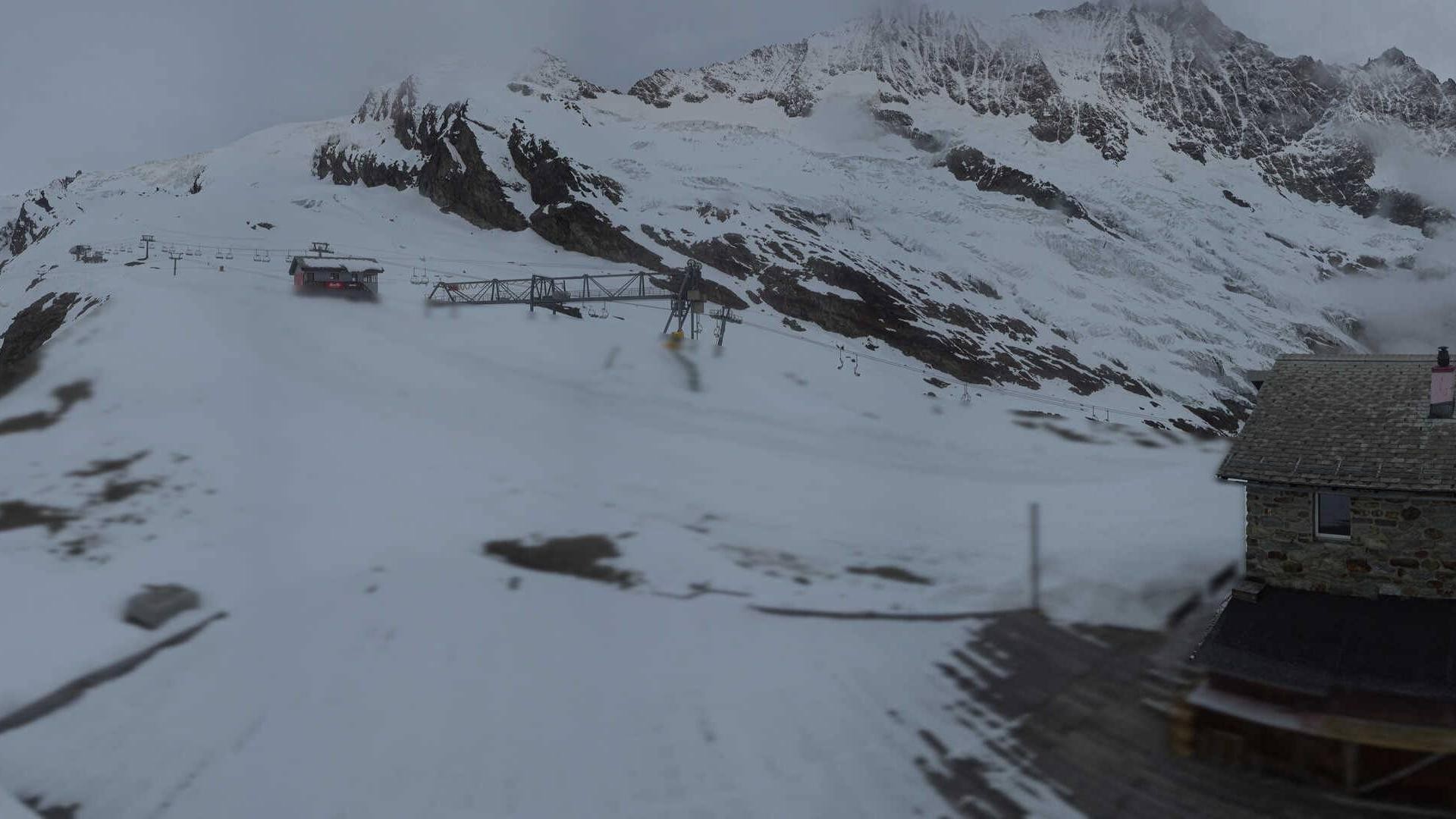 Archiv Foto Webcam Saas Fee - Längfluh Süd