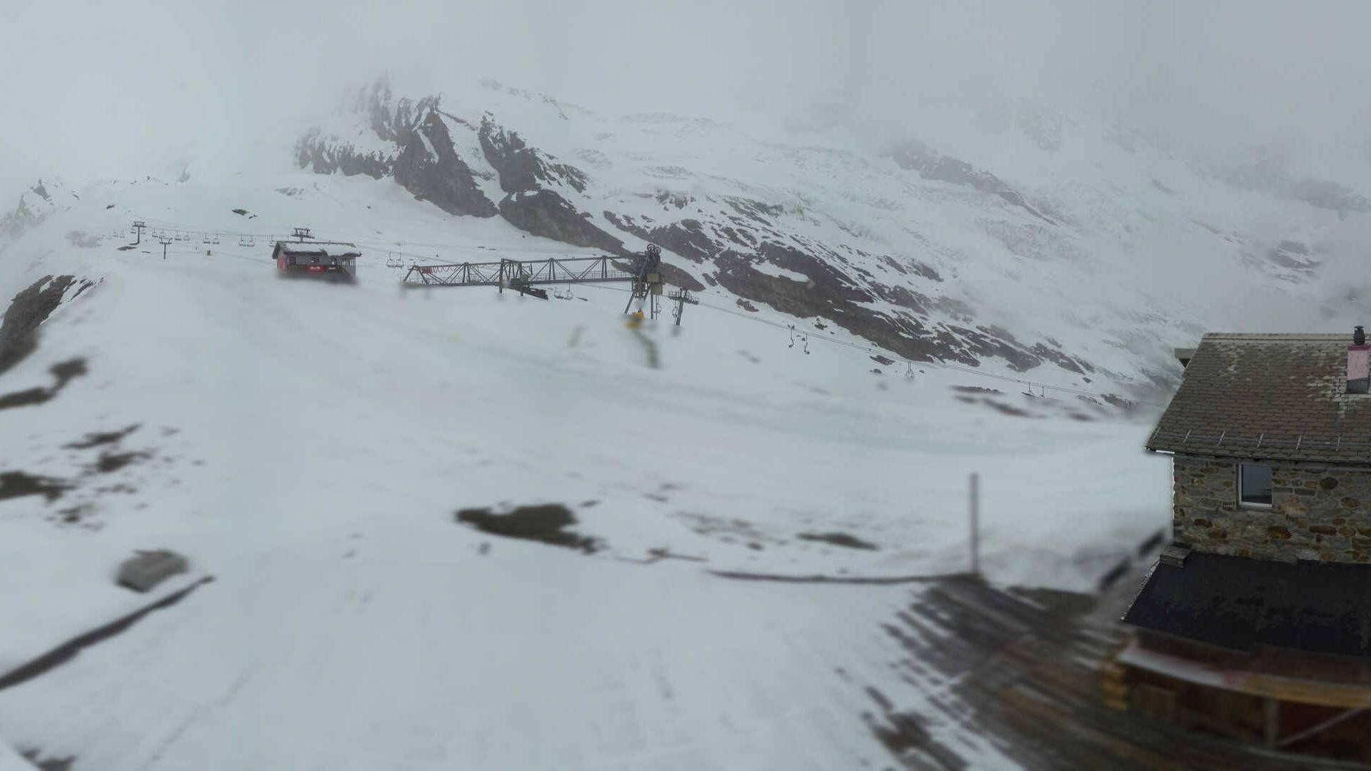 Archiv Foto Webcam Saas Fee - Längfluh Süd