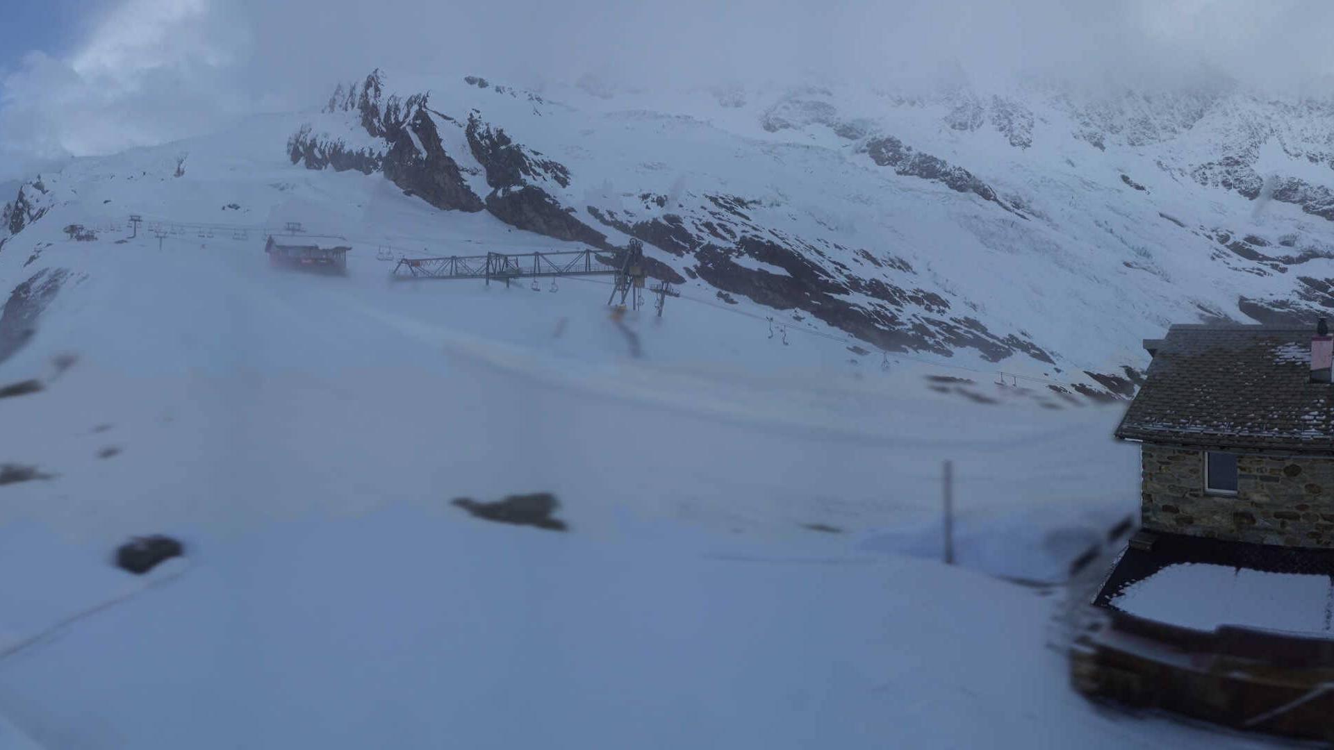 Archiv Foto Webcam Saas Fee - Längfluh Süd