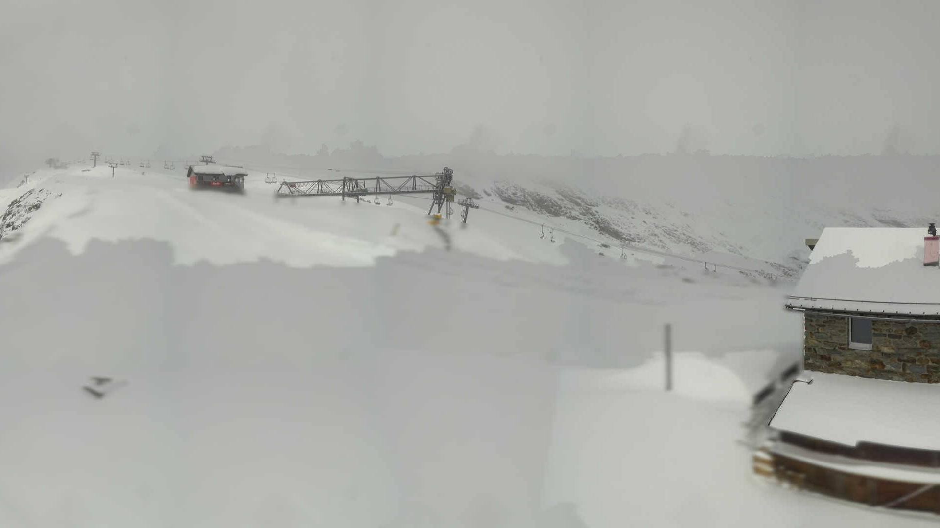 Archived image Webcam Saas Fee - Längfluh south
