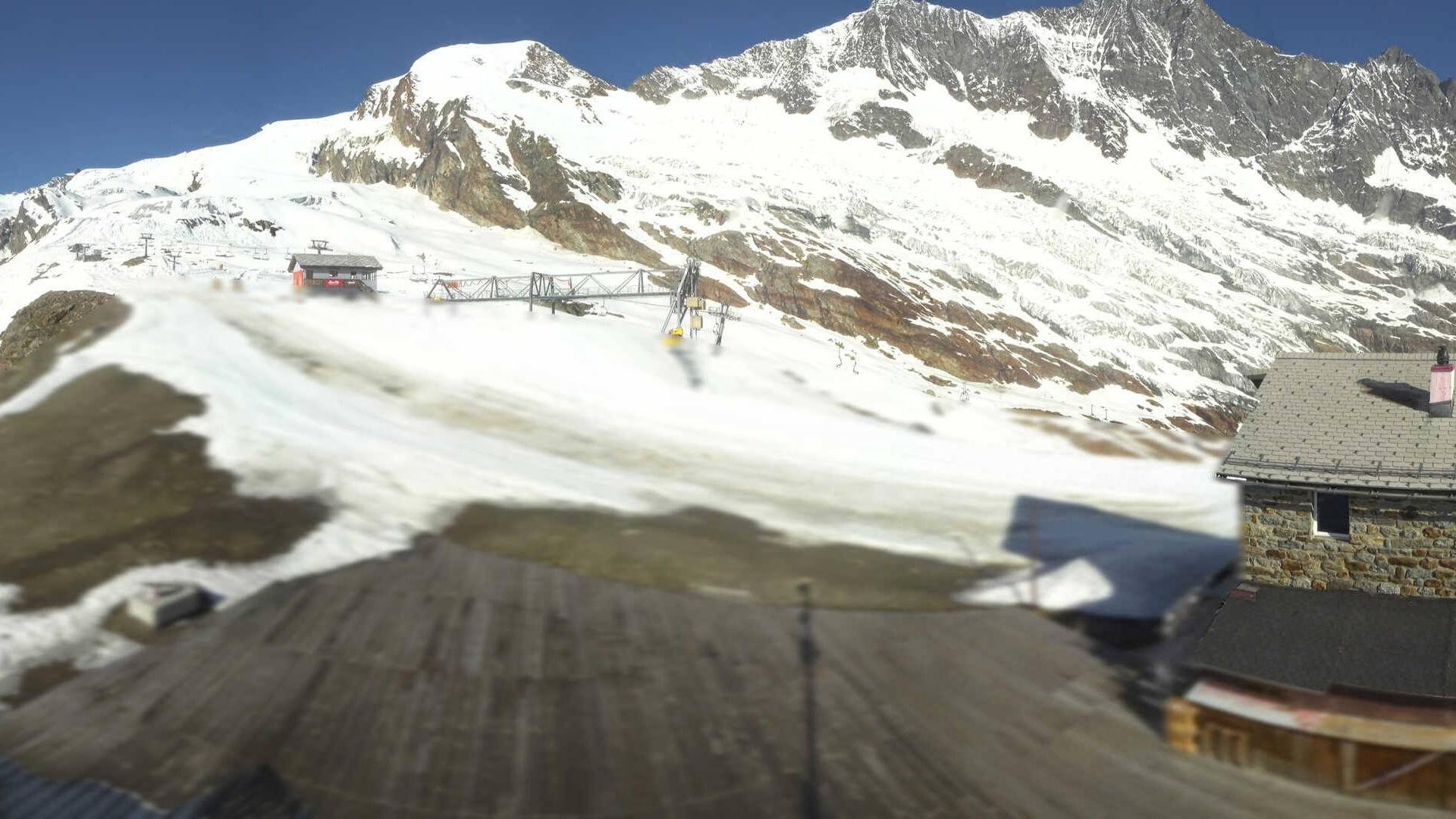 Archiv Foto Webcam Saas Fee - Längfluh Süd