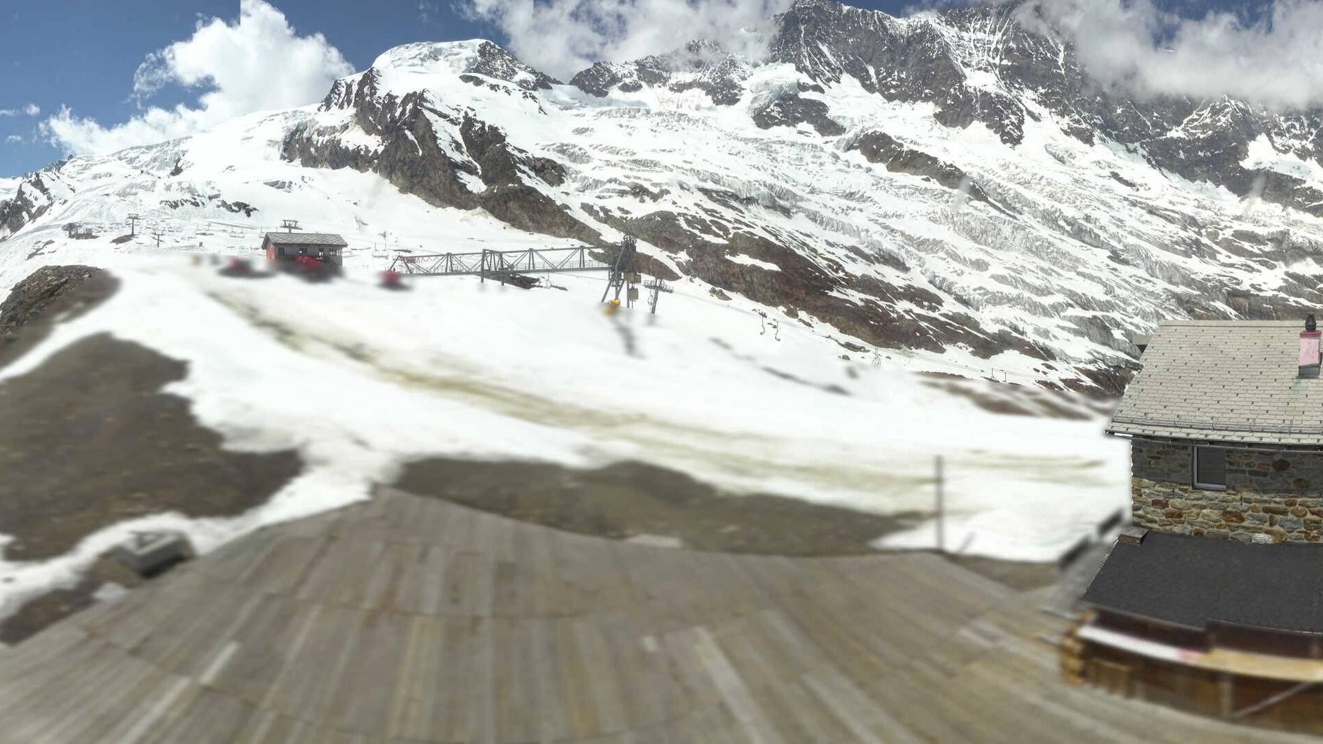 Archiv Foto Webcam Saas Fee - Längfluh Süd