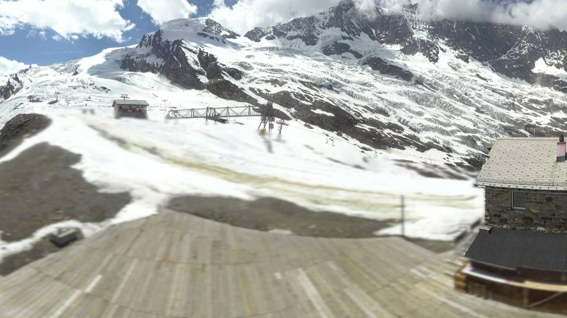 Archiv Foto Webcam Saas Fee - Längfluh Süd