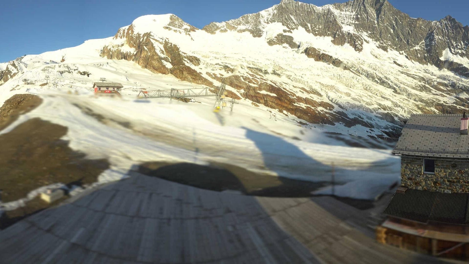 Archiv Foto Webcam Saas Fee - Längfluh Süd