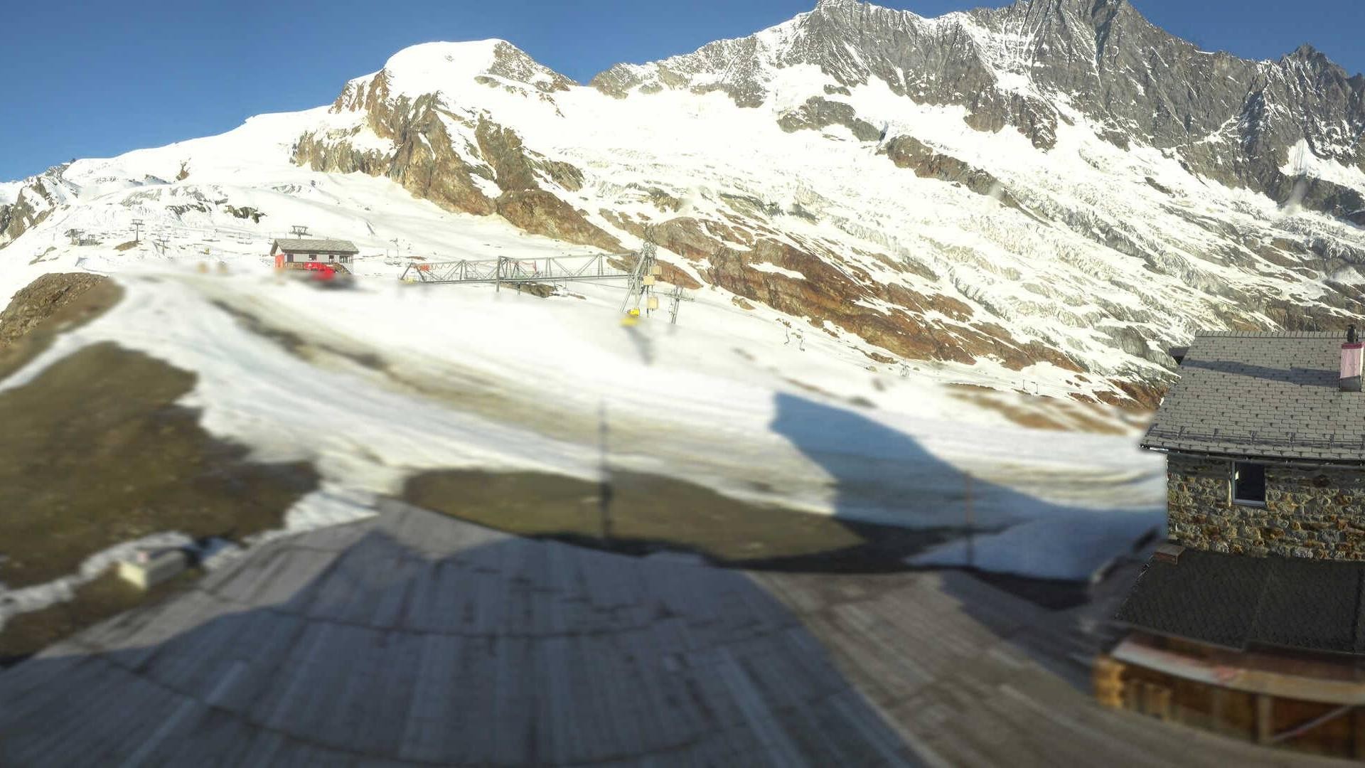 Archiv Foto Webcam Saas Fee - Längfluh Süd