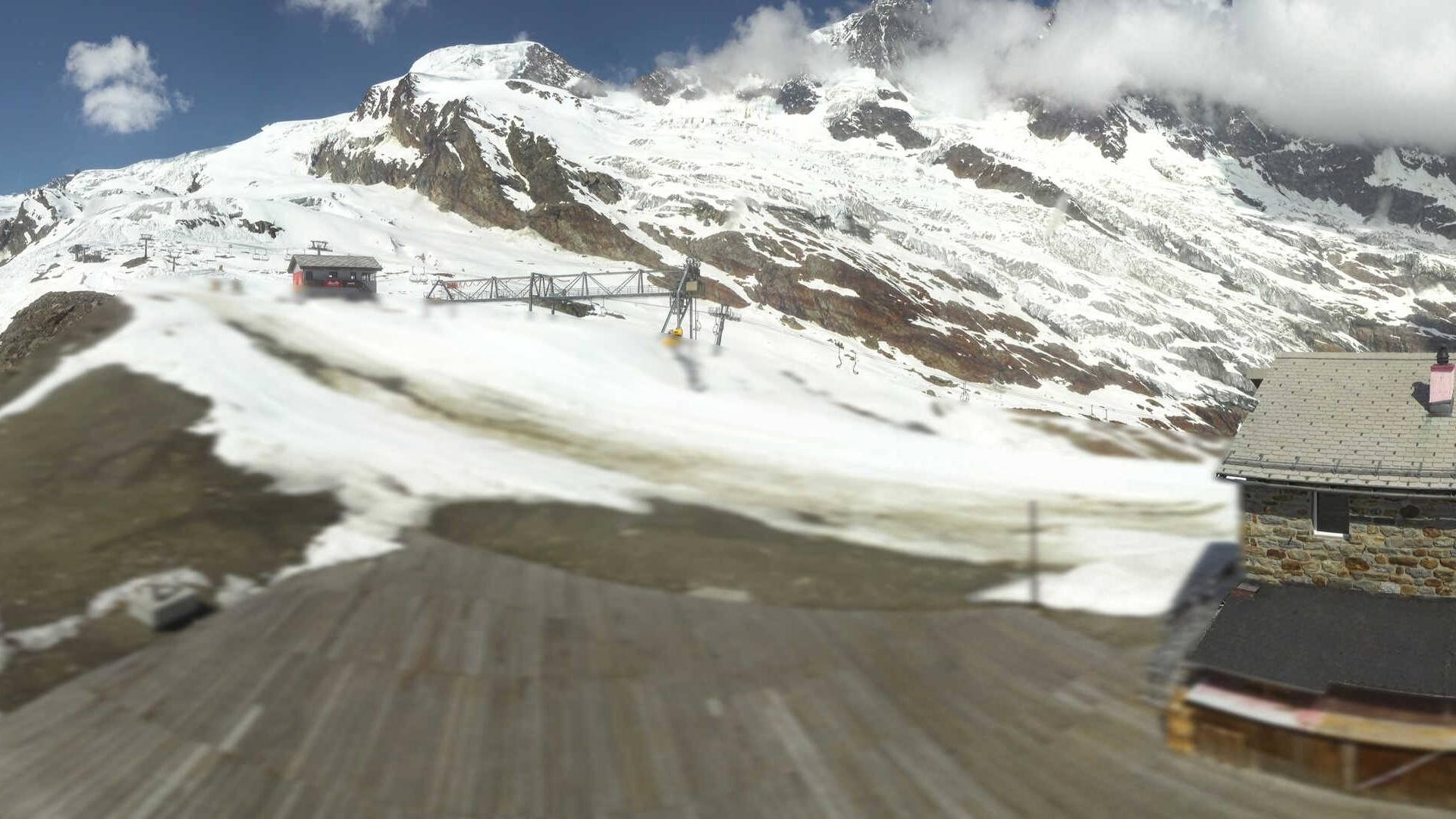 Archiv Foto Webcam Saas Fee - Längfluh Süd