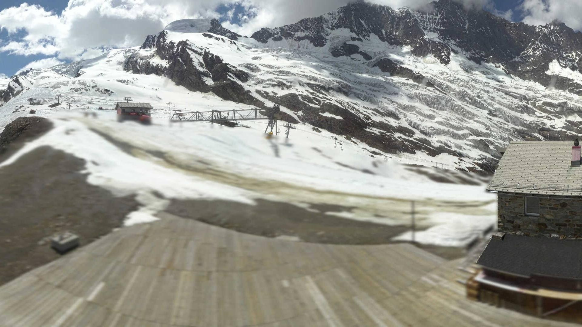 Archiv Foto Webcam Saas Fee - Längfluh Süd