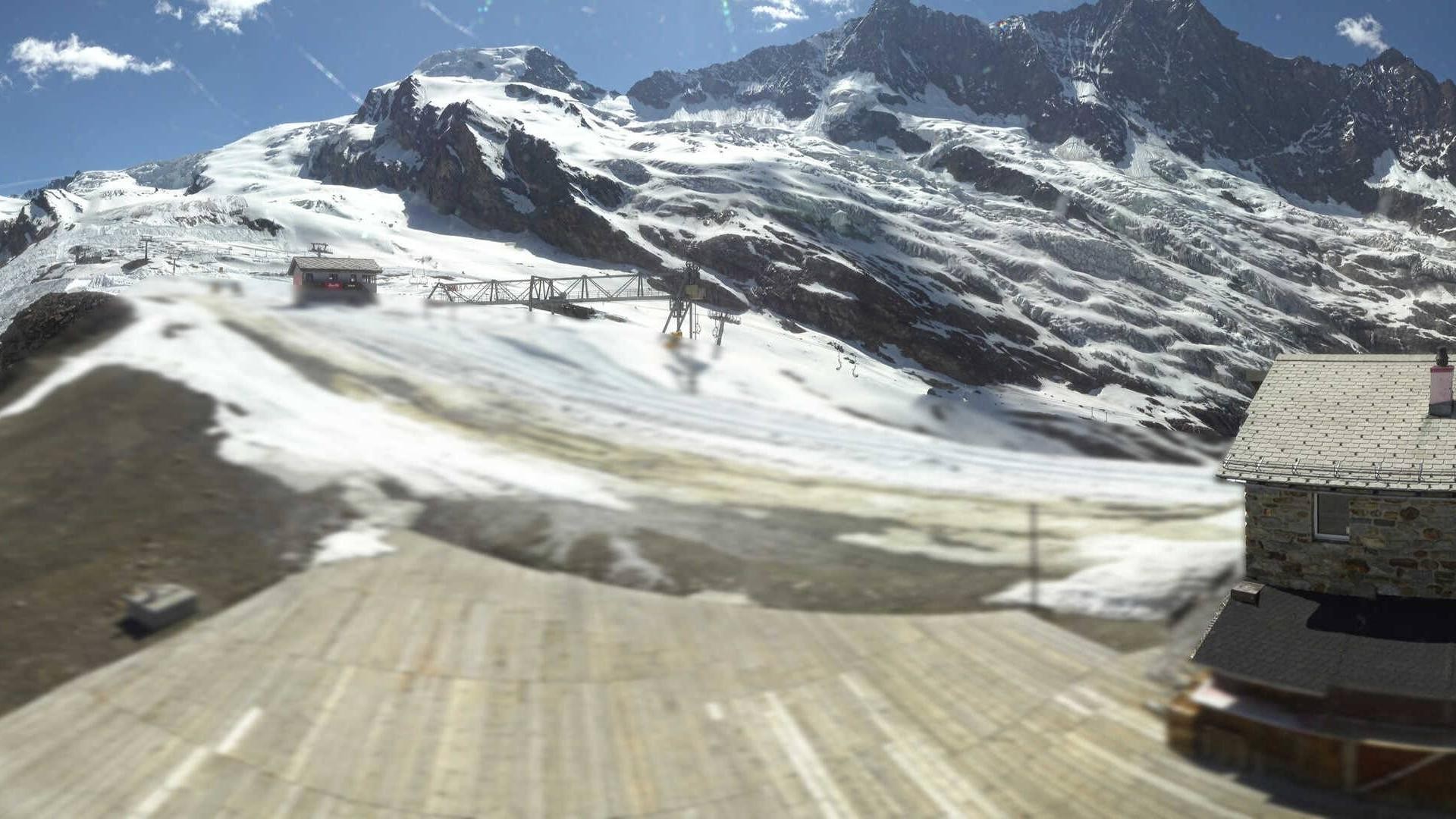 Archiv Foto Webcam Saas Fee - Längfluh Süd