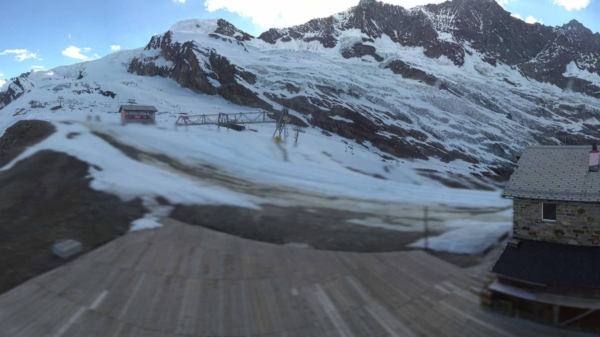 Archiv Foto Webcam Saas Fee - Längfluh Süd