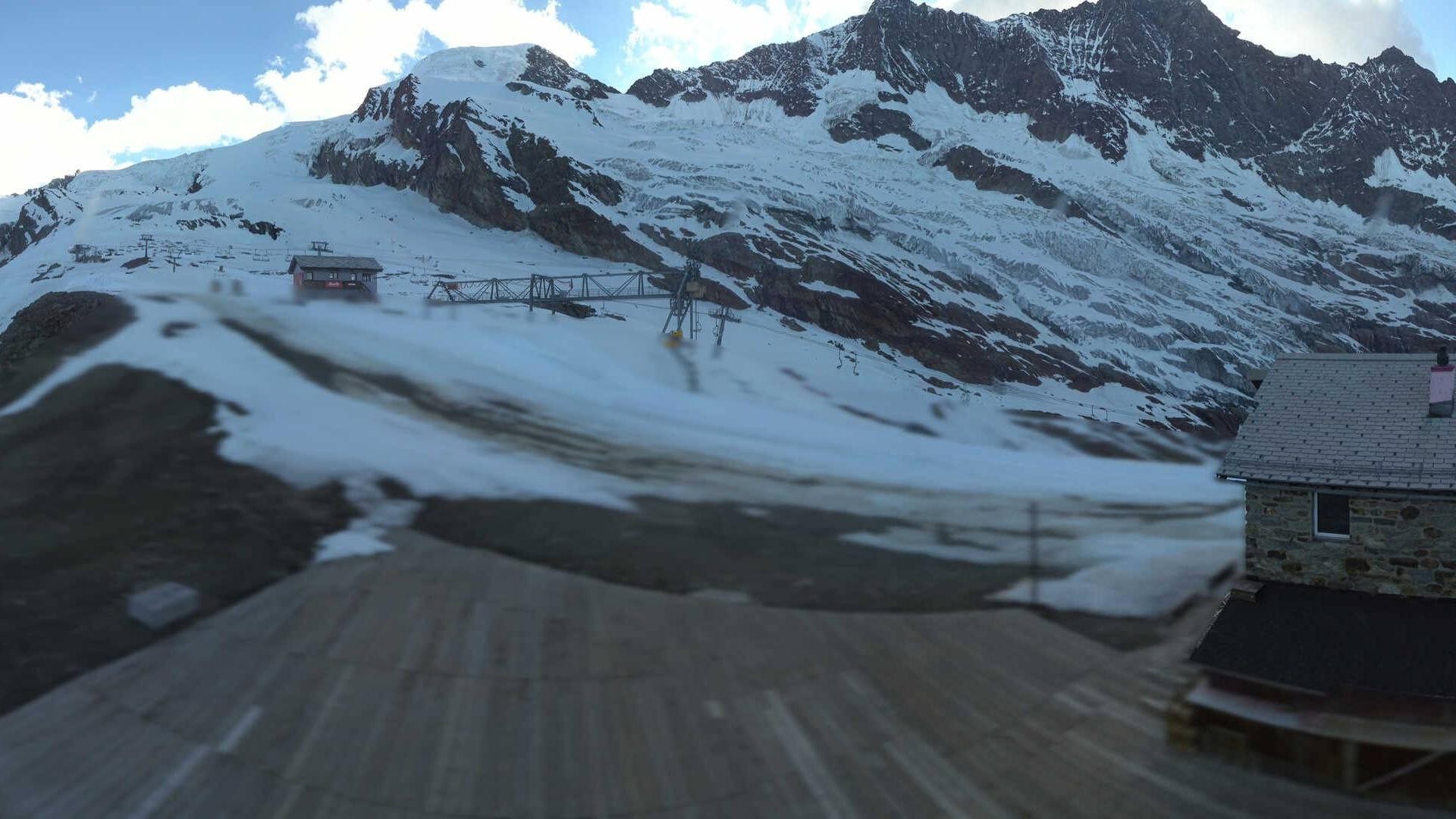 Archiv Foto Webcam Saas Fee - Längfluh Süd