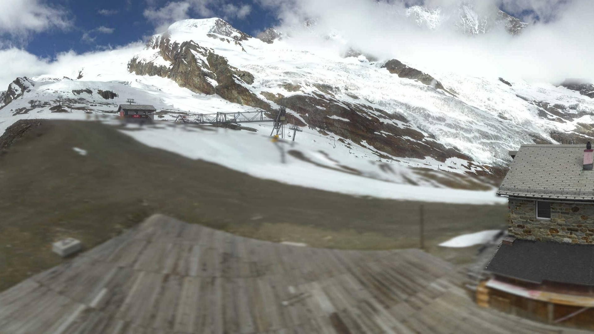Archiv Foto Webcam Saas Fee - Längfluh Süd