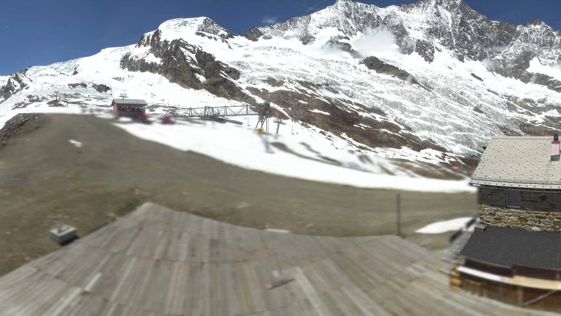 Archiv Foto Webcam Saas Fee - Längfluh Süd