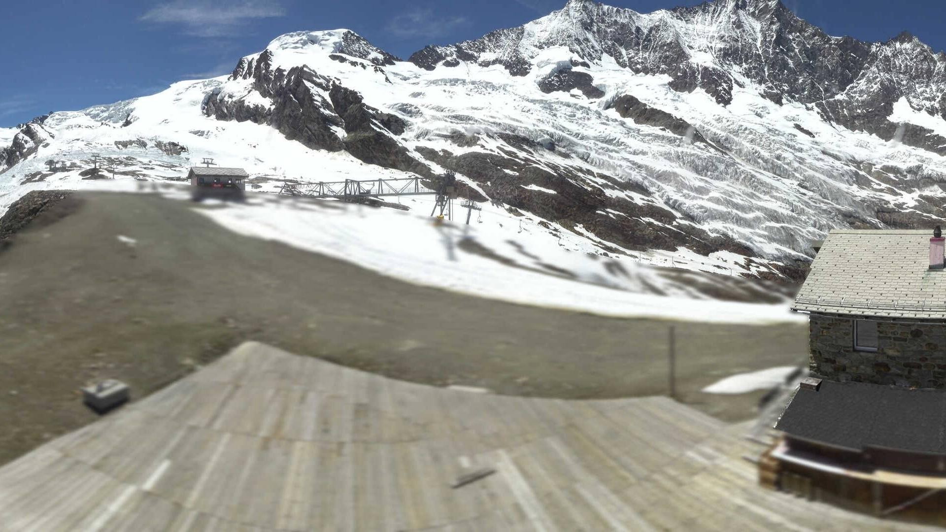 Archiv Foto Webcam Saas Fee - Längfluh Süd