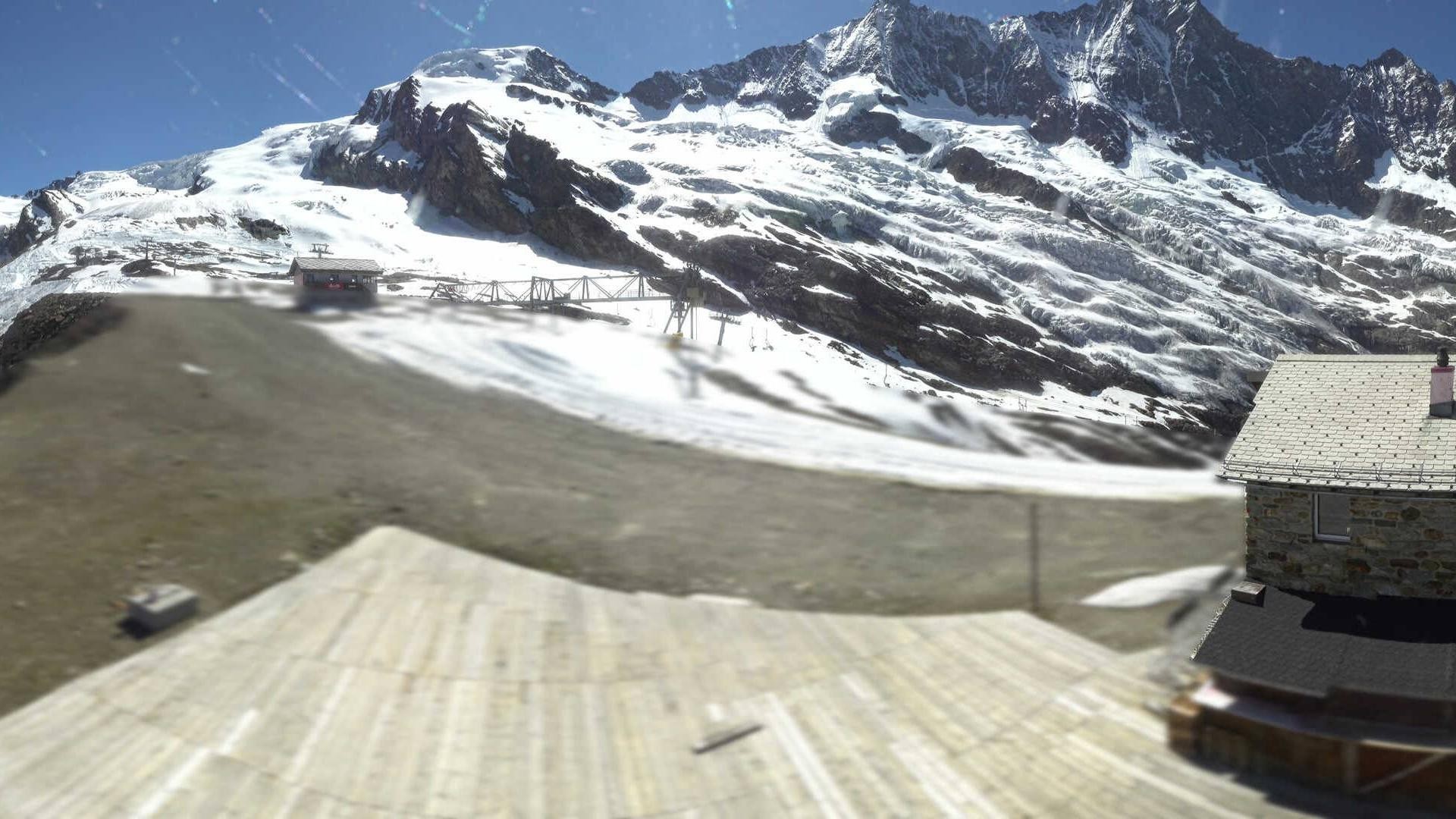 Archiv Foto Webcam Saas Fee - Längfluh Süd
