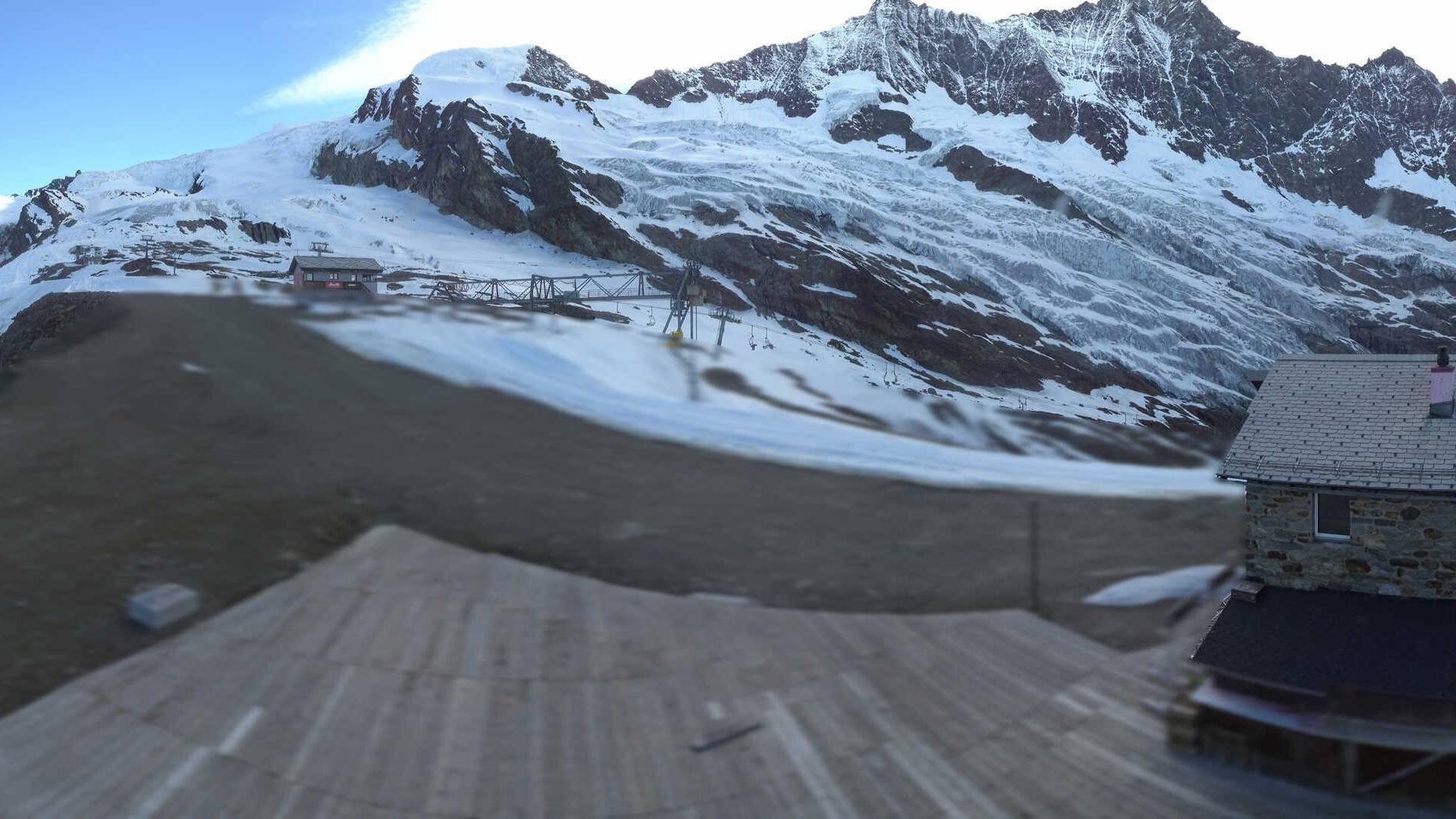 Archiv Foto Webcam Saas Fee - Längfluh Süd