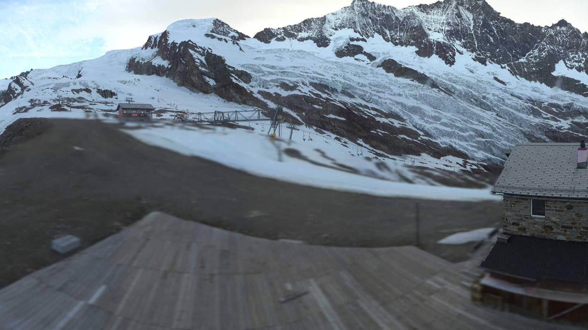 Archiv Foto Webcam Saas Fee - Längfluh Süd