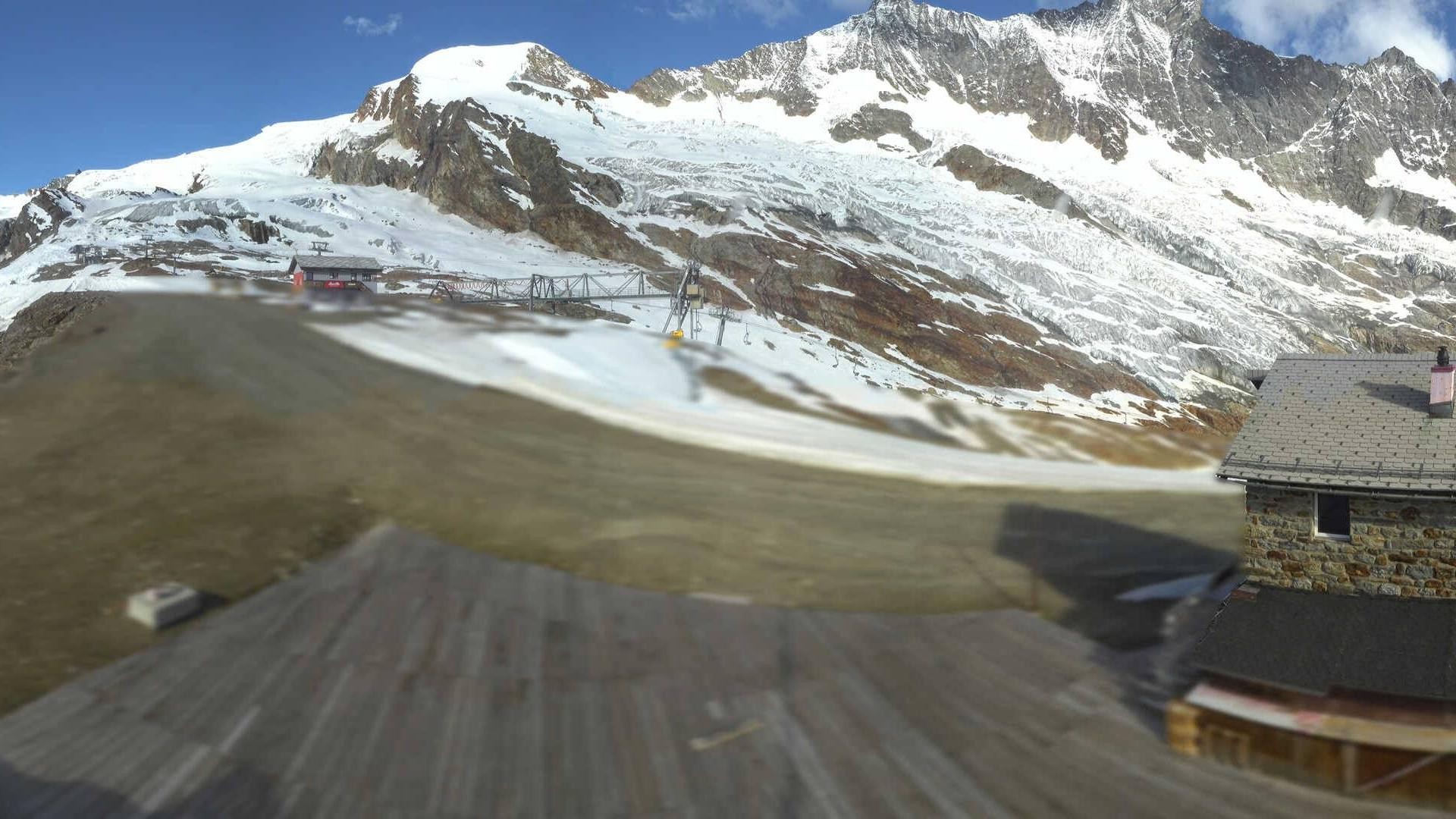 Archived image Webcam Saas Fee - Längfluh south