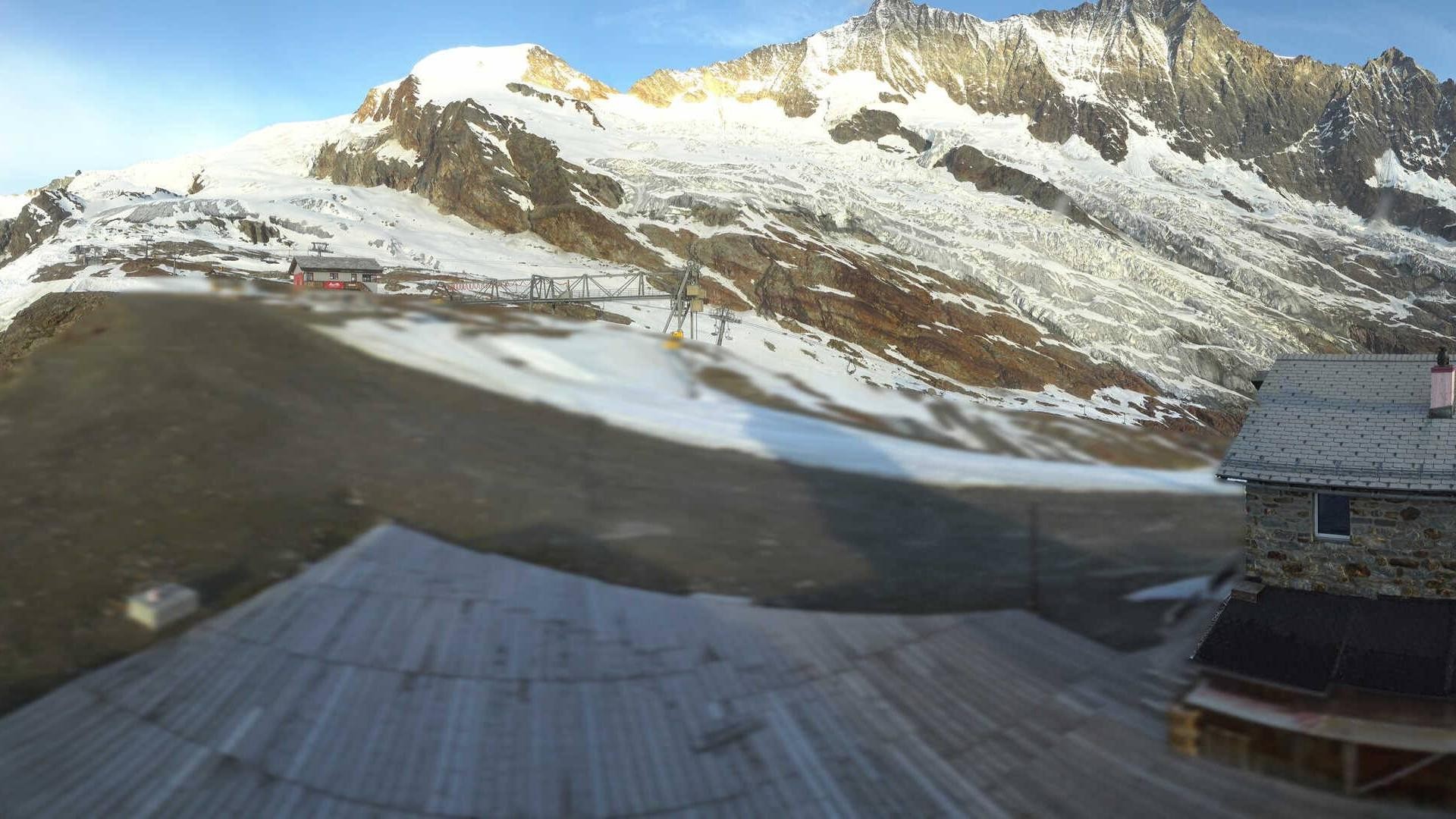 Archiv Foto Webcam Saas Fee - Längfluh Süd