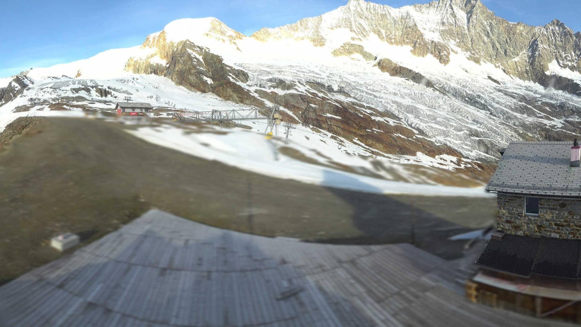 Archiv Foto Webcam Saas Fee - Längfluh Süd