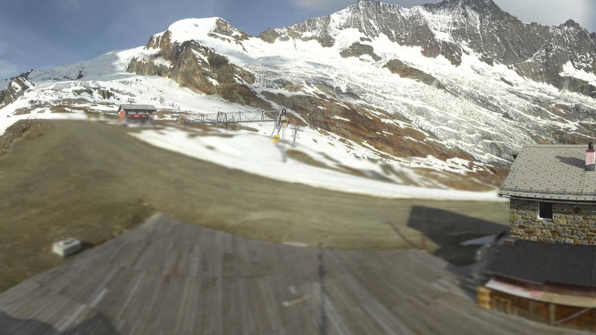 Archiv Foto Webcam Saas Fee - Längfluh Süd