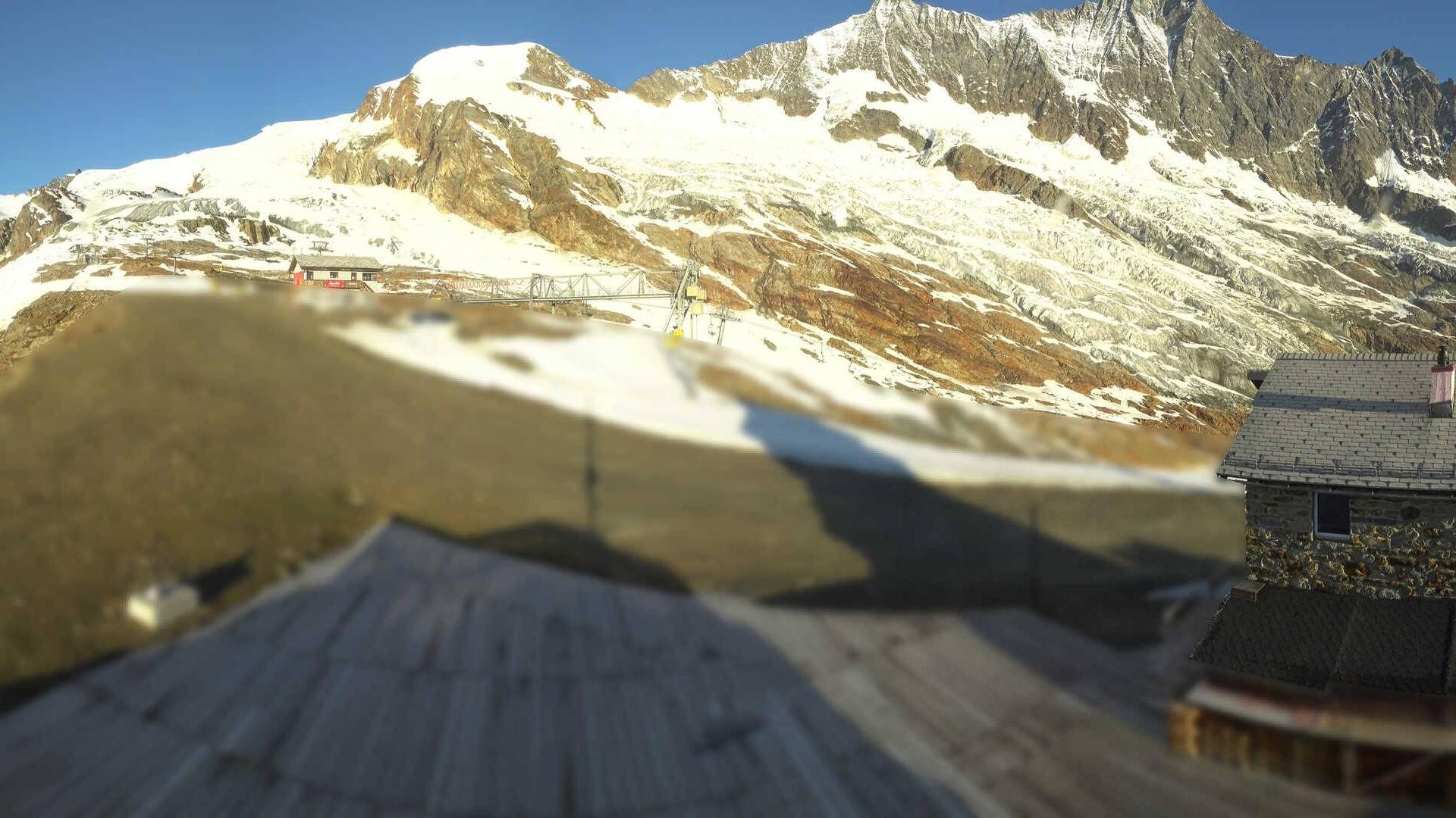 Archiv Foto Webcam Saas Fee - Längfluh Süd