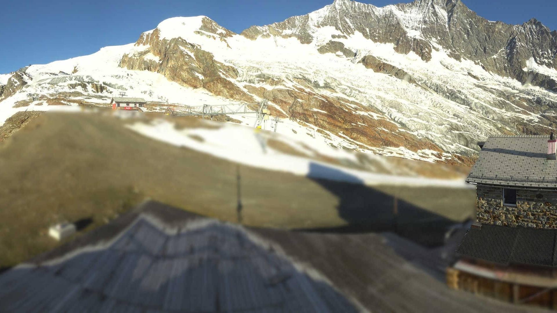 Archiv Foto Webcam Saas Fee - Längfluh Süd