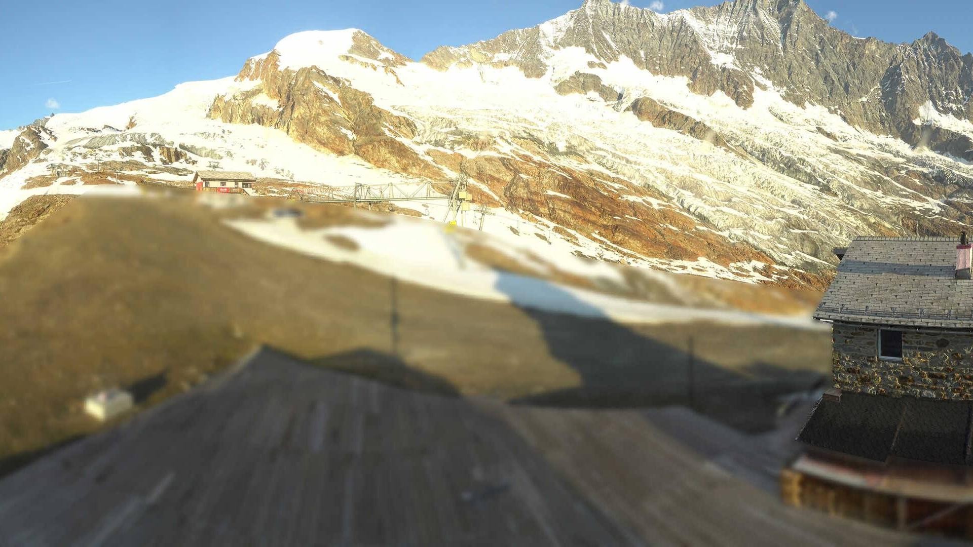 Archiv Foto Webcam Saas Fee - Längfluh Süd