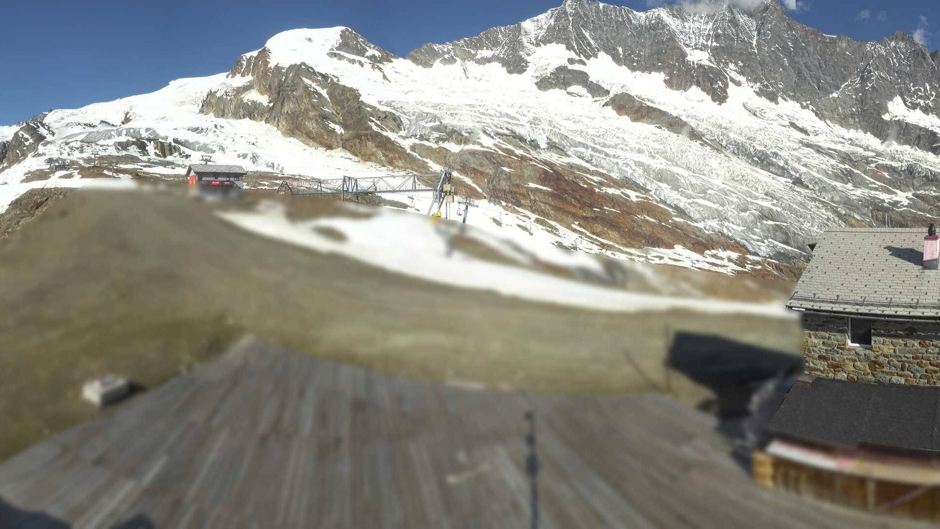 Archiv Foto Webcam Saas Fee - Längfluh Süd