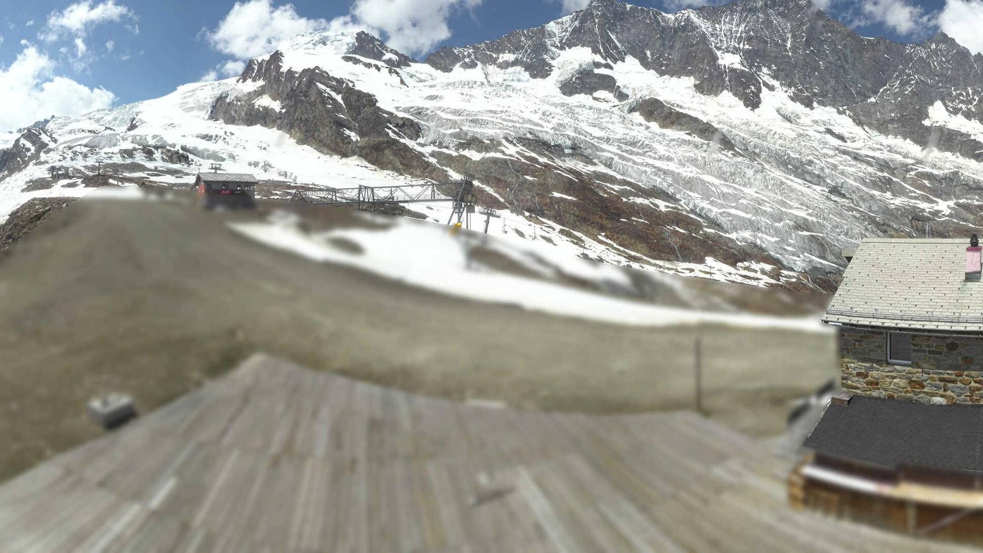 Archiv Foto Webcam Saas Fee - Längfluh Süd