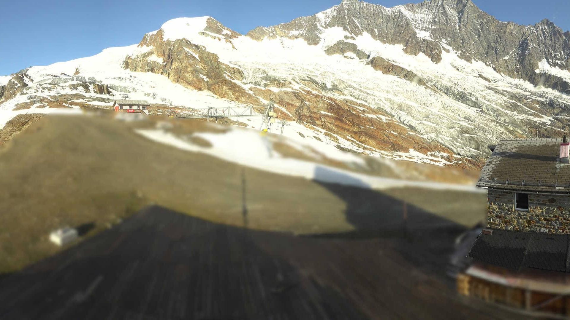 Archived image Webcam Saas Fee - Längfluh south