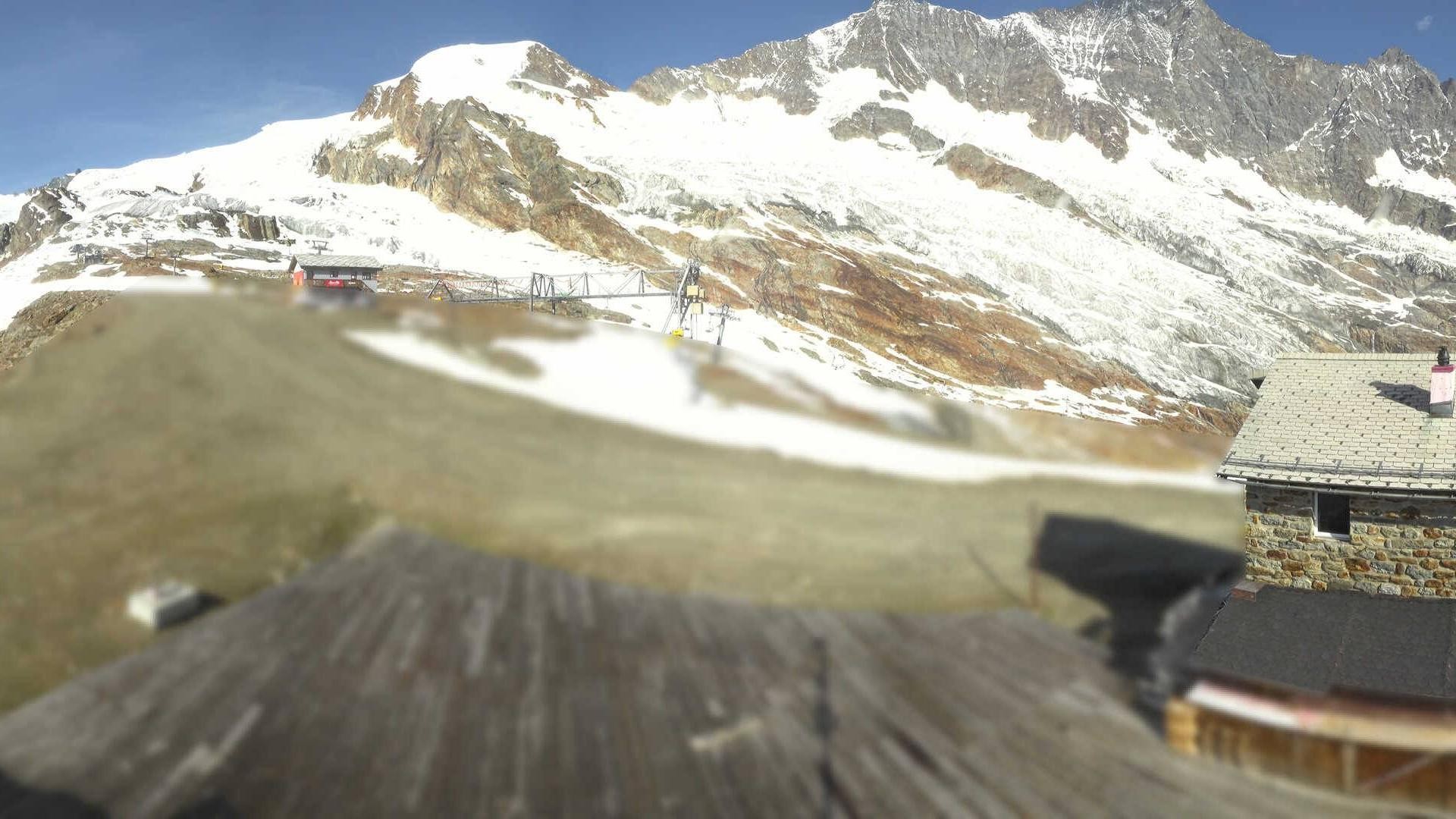 Archived image Webcam Saas Fee - Längfluh south
