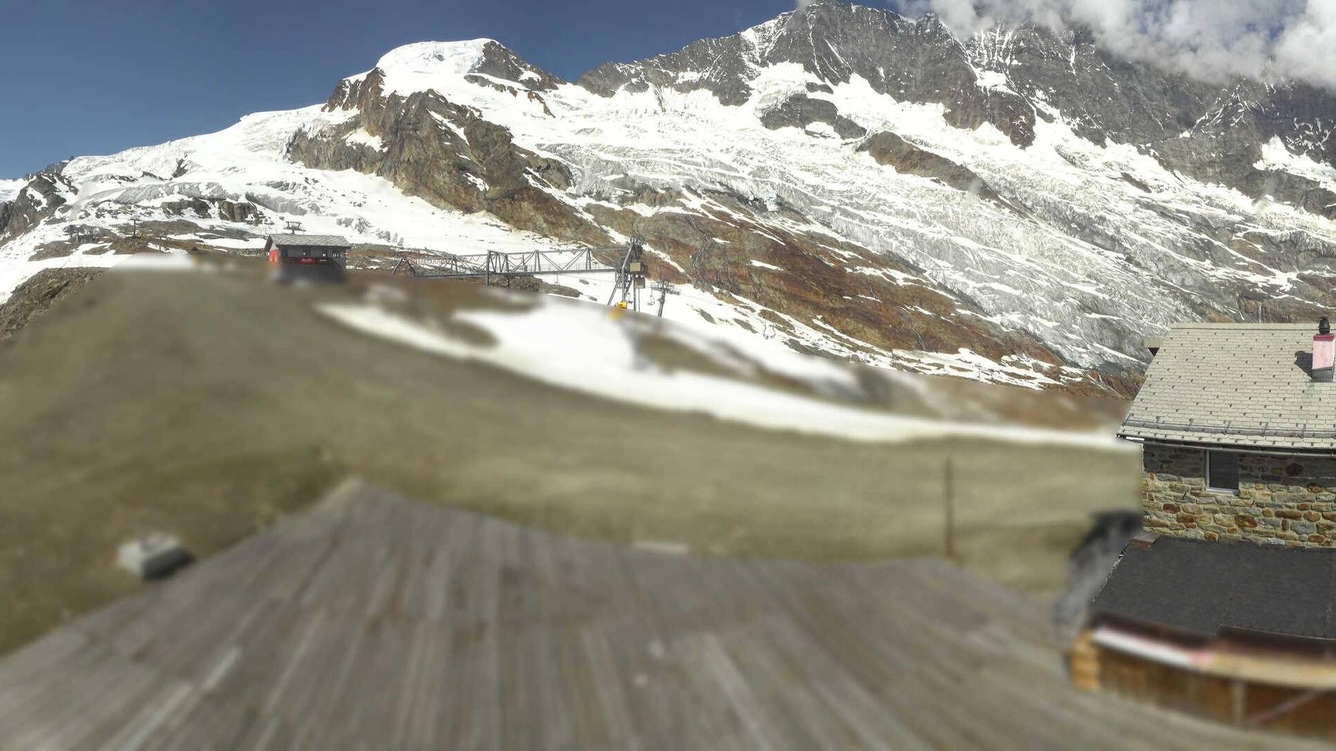 Archiv Foto Webcam Saas Fee - Längfluh Süd
