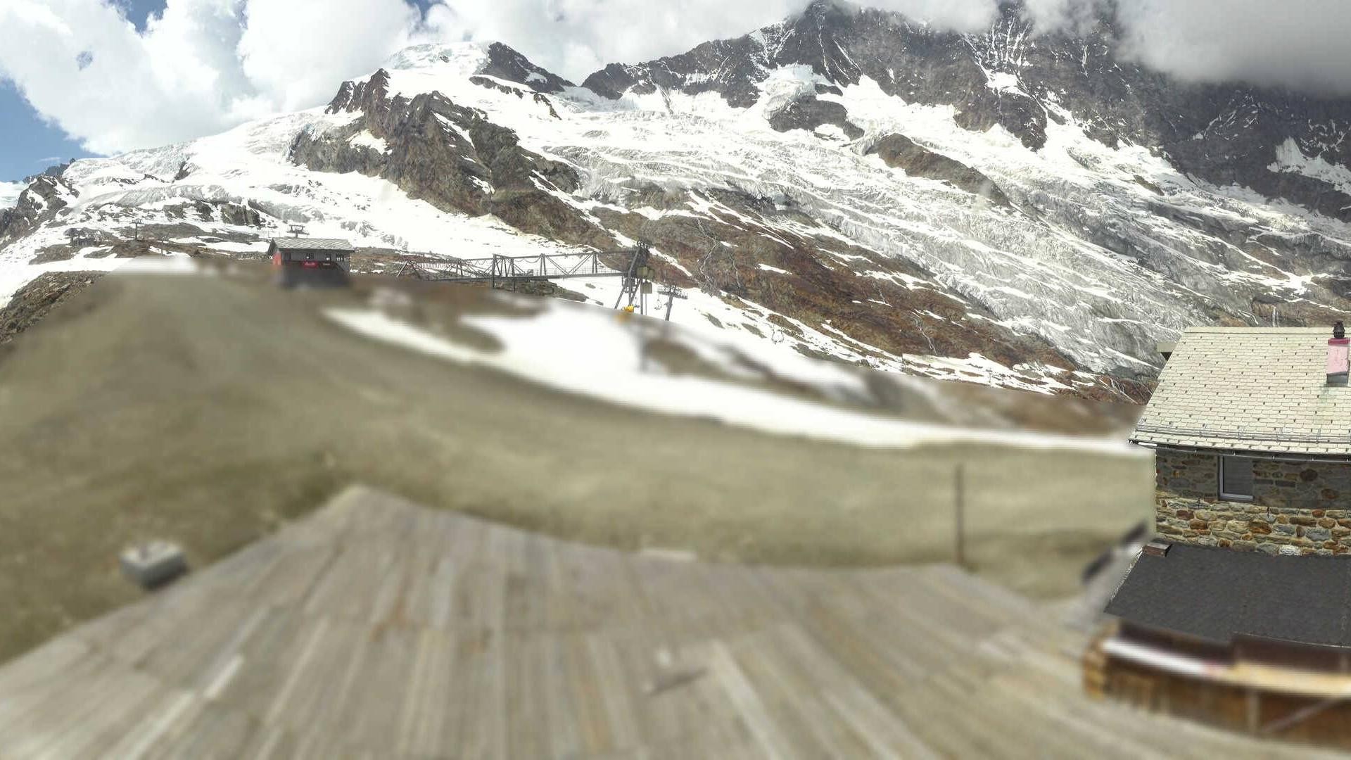 Archived image Webcam Saas Fee - Längfluh south