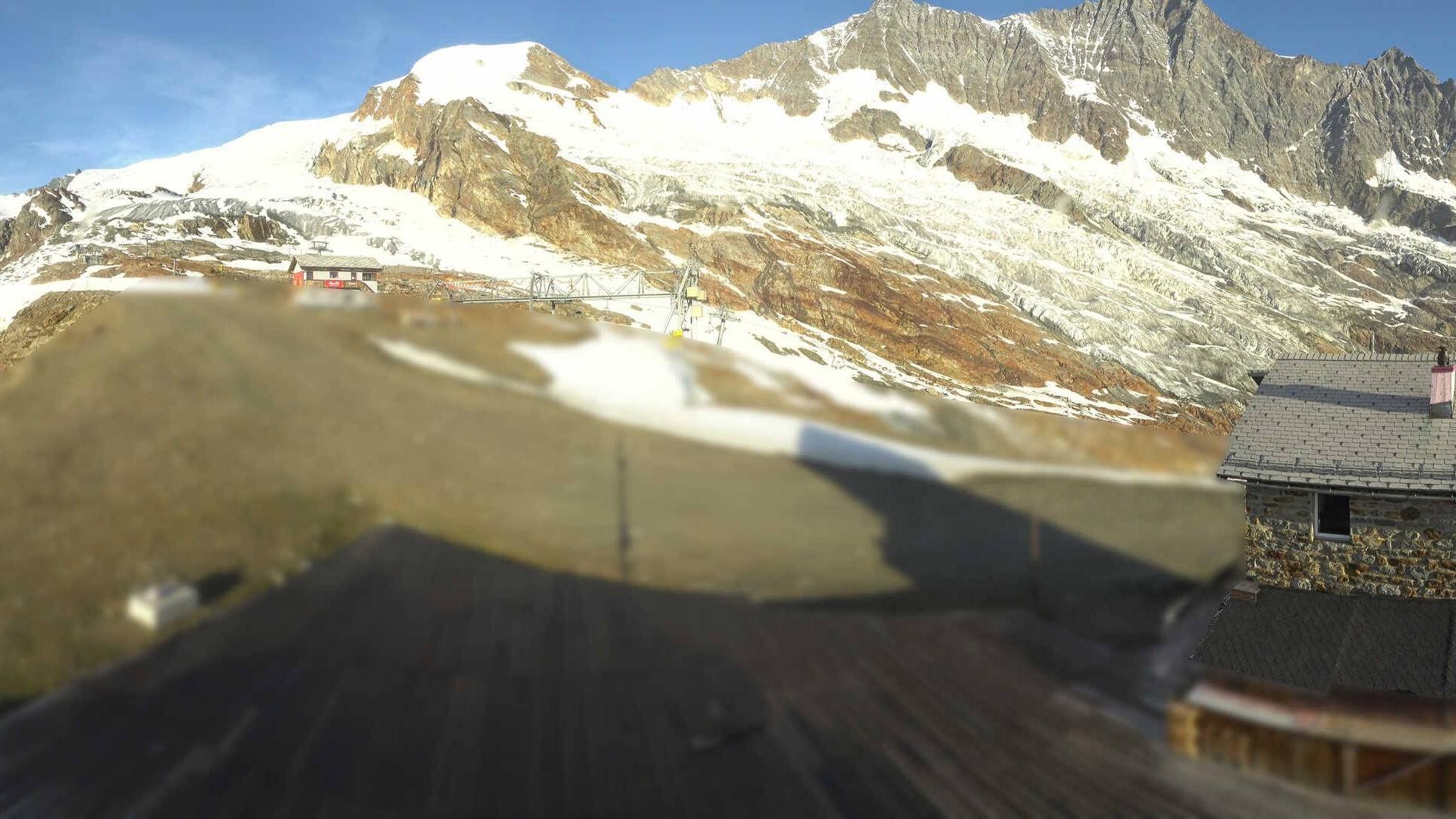 Archiv Foto Webcam Saas Fee - Längfluh Süd