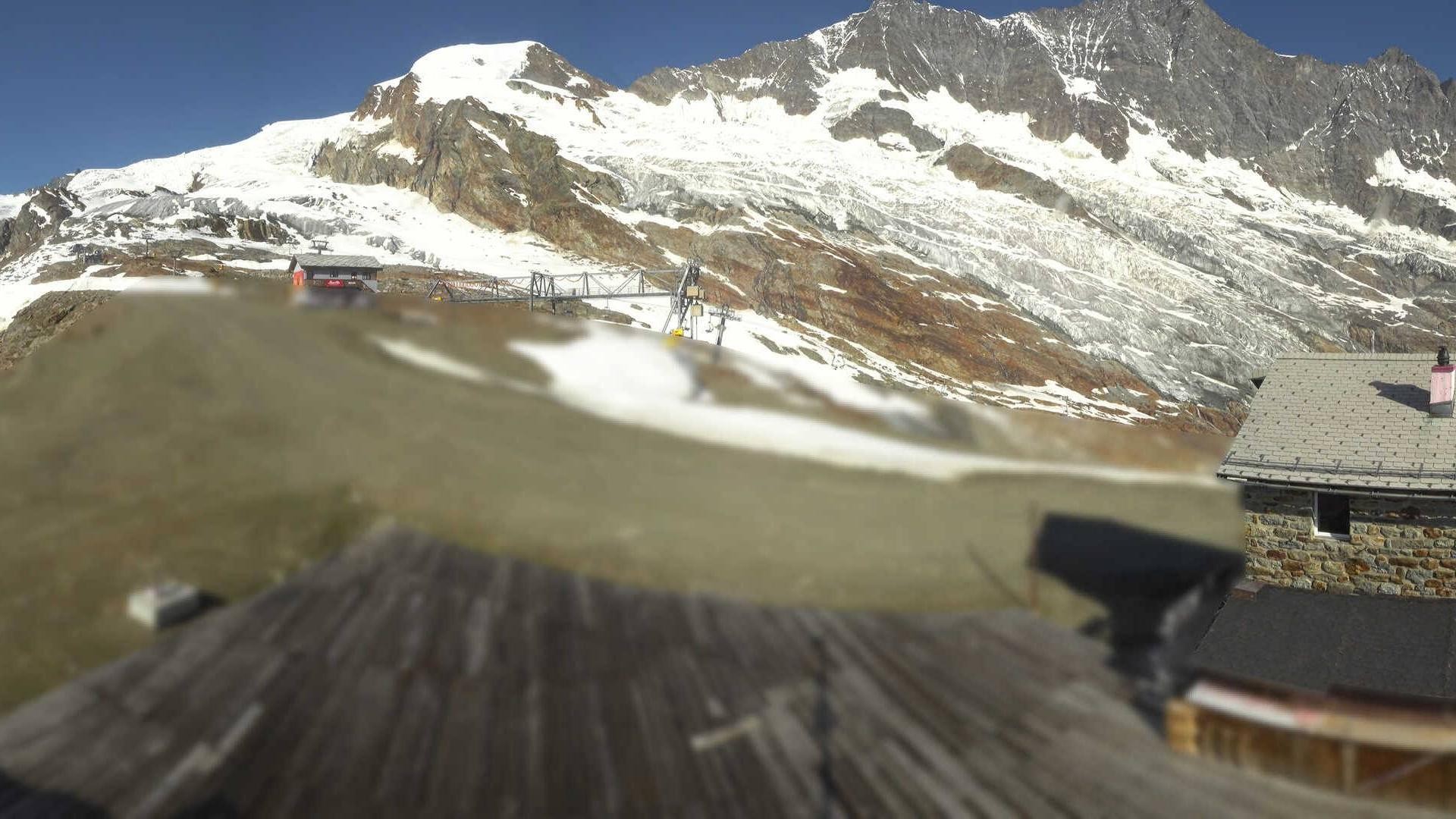 Archiv Foto Webcam Saas Fee - Längfluh Süd