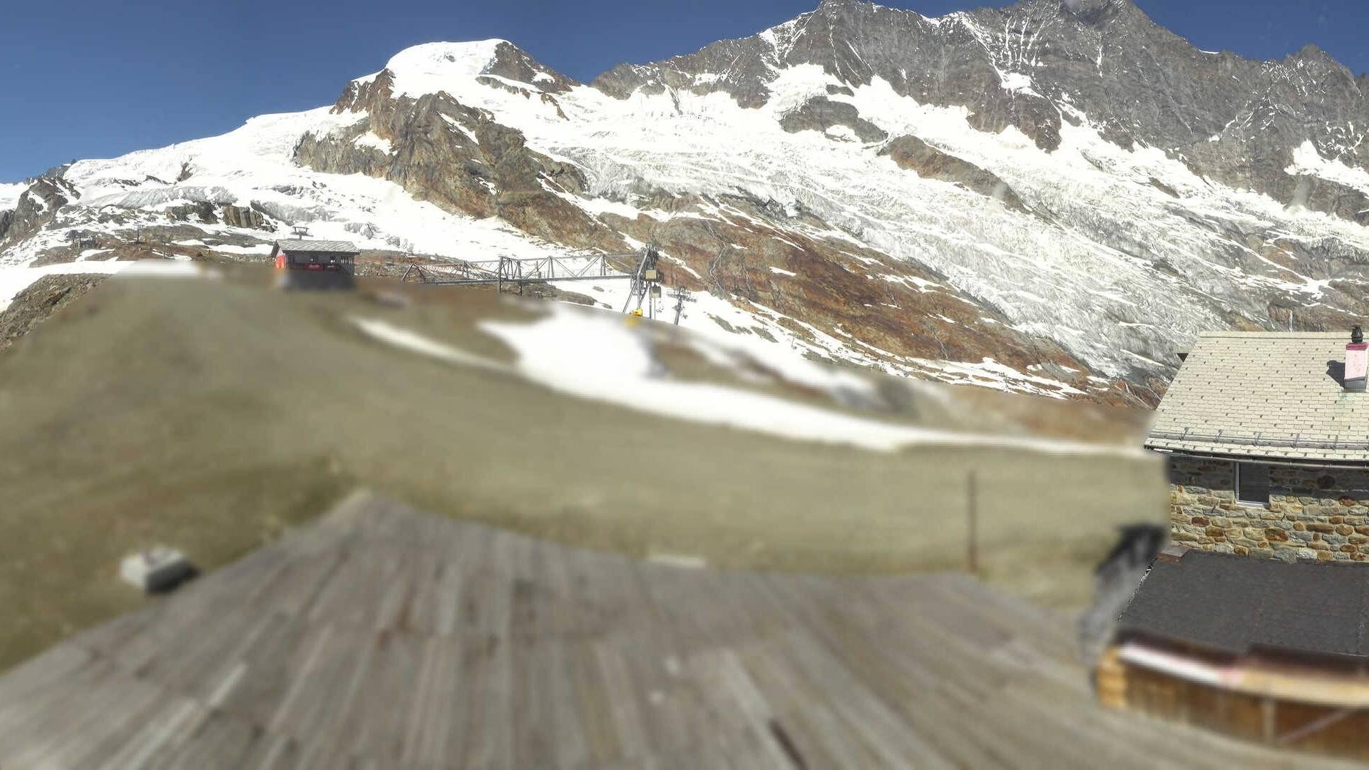 Archiv Foto Webcam Saas Fee - Längfluh Süd
