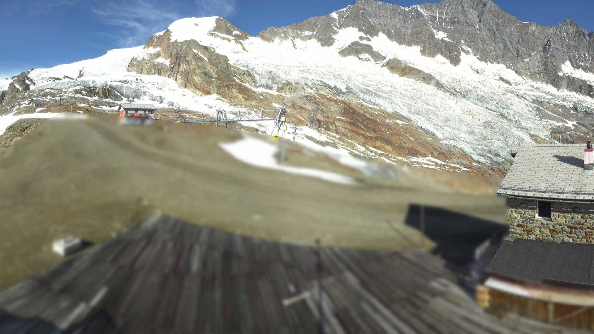 Archived image Webcam Saas Fee - Längfluh south