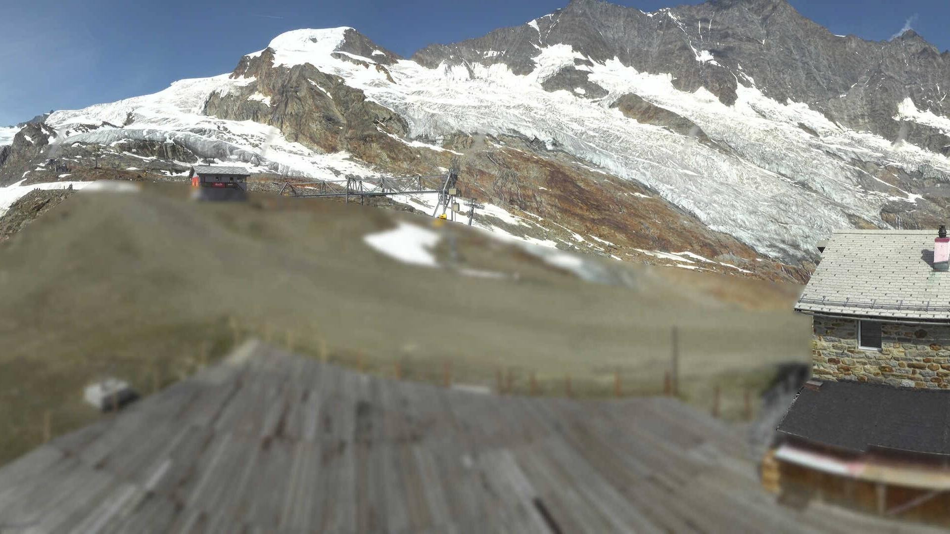 Archiv Foto Webcam Saas Fee - Längfluh Süd