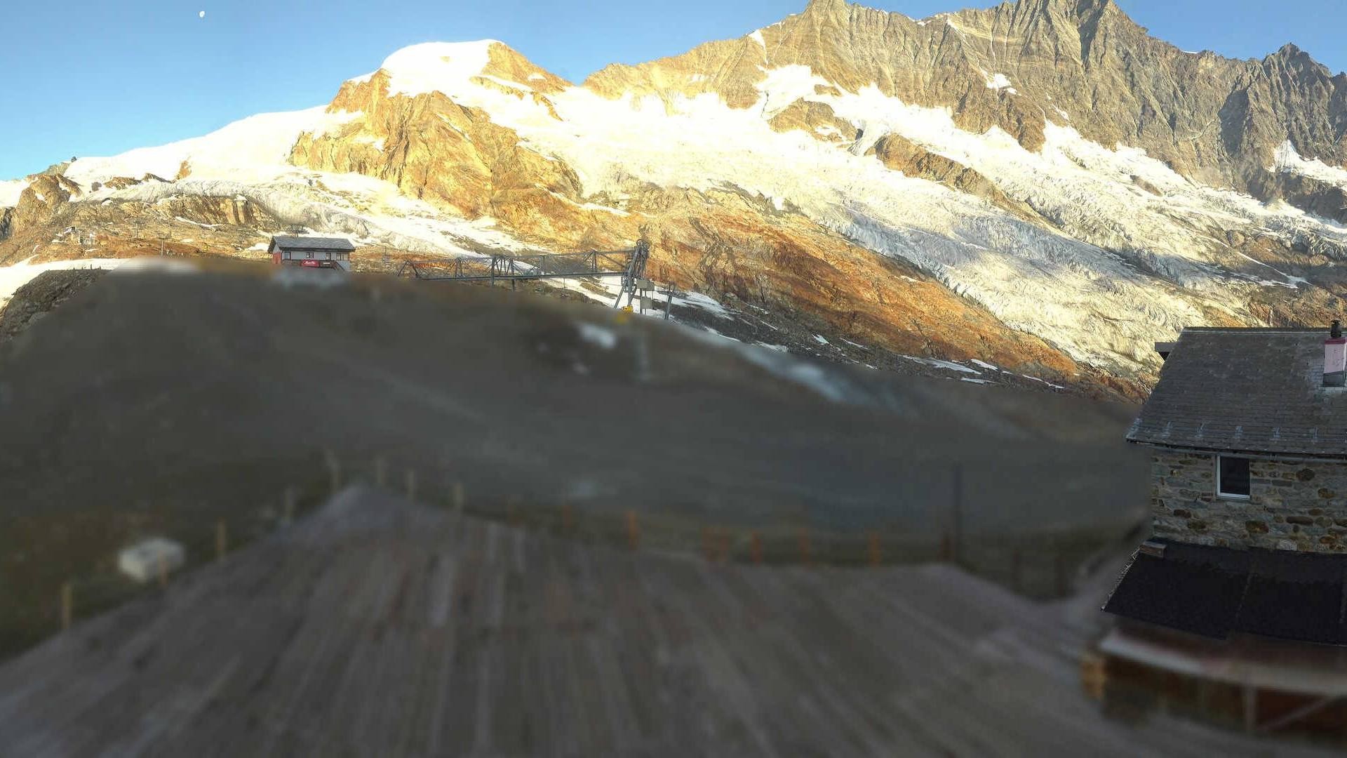 Archiv Foto Webcam Saas Fee - Längfluh Süd