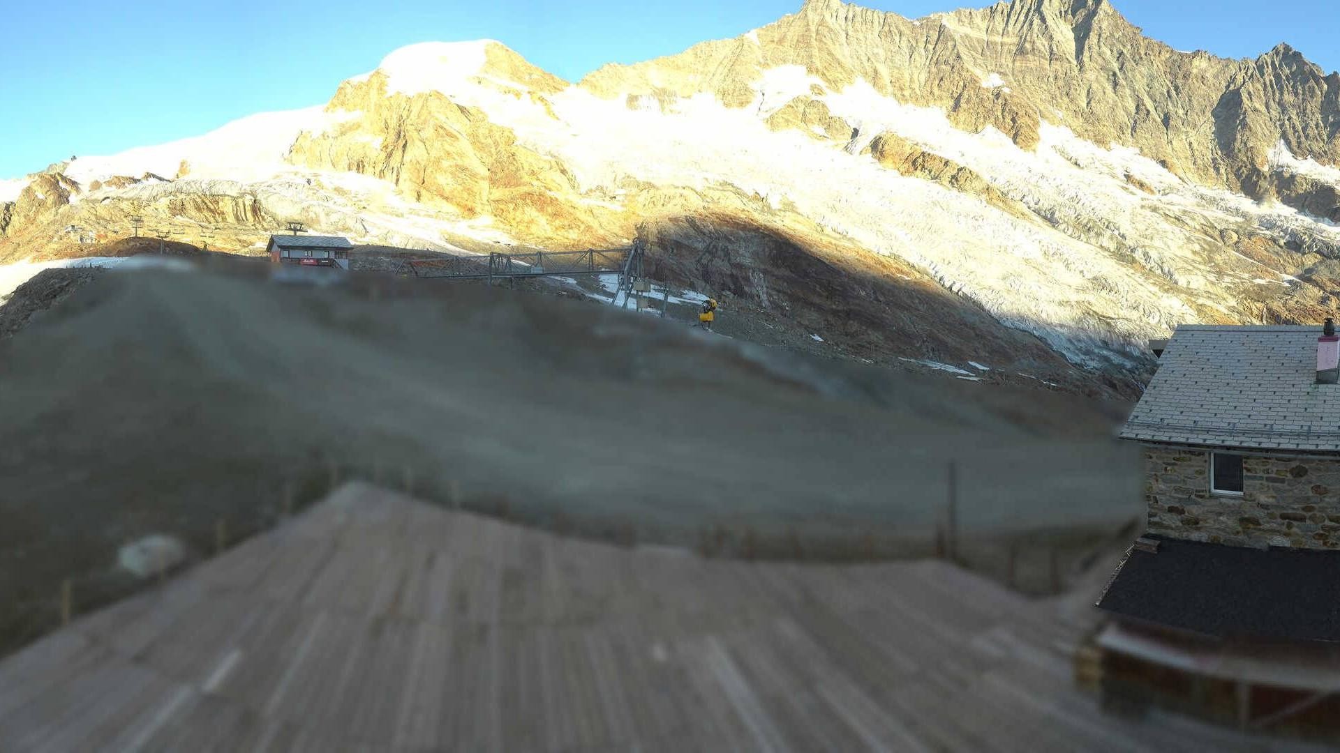Archiv Foto Webcam Saas Fee - Längfluh Süd