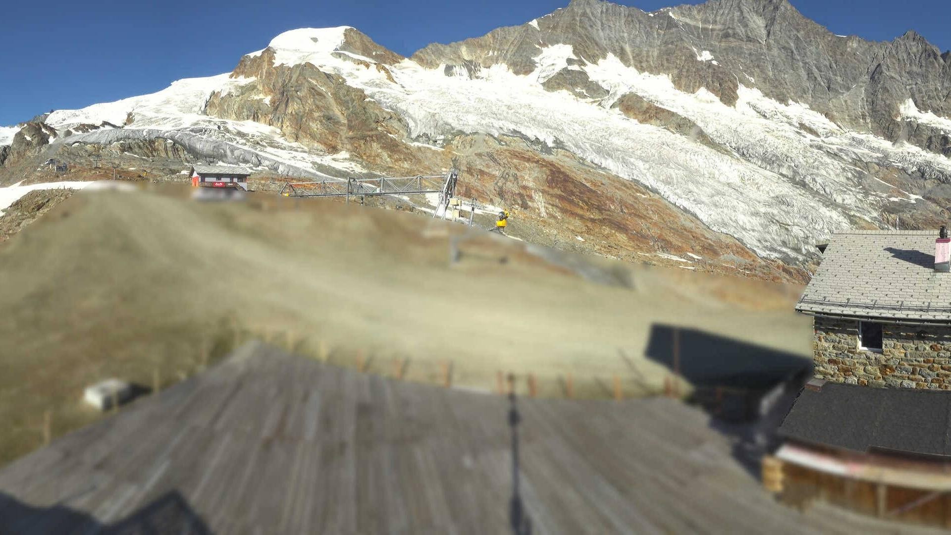 Archiv Foto Webcam Saas Fee - Längfluh Süd