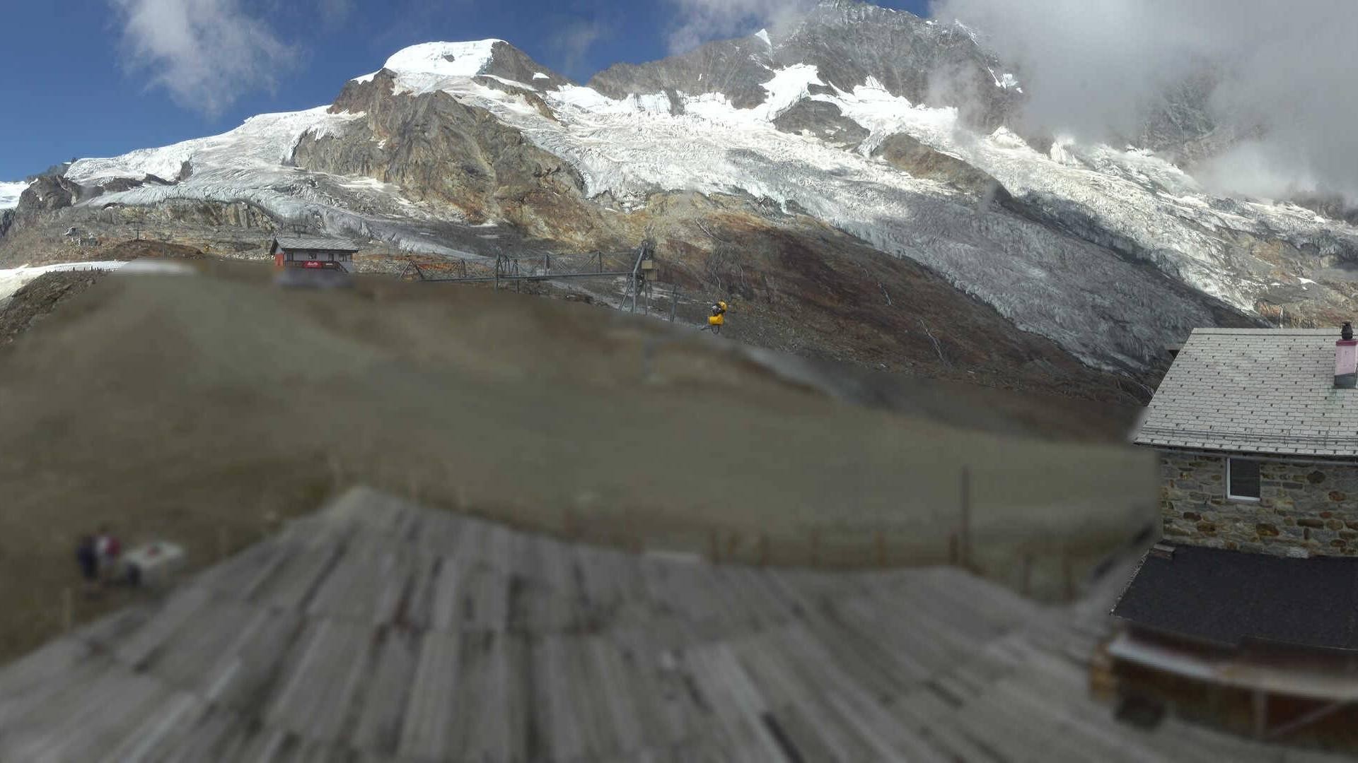 Archiv Foto Webcam Saas Fee - Längfluh Süd