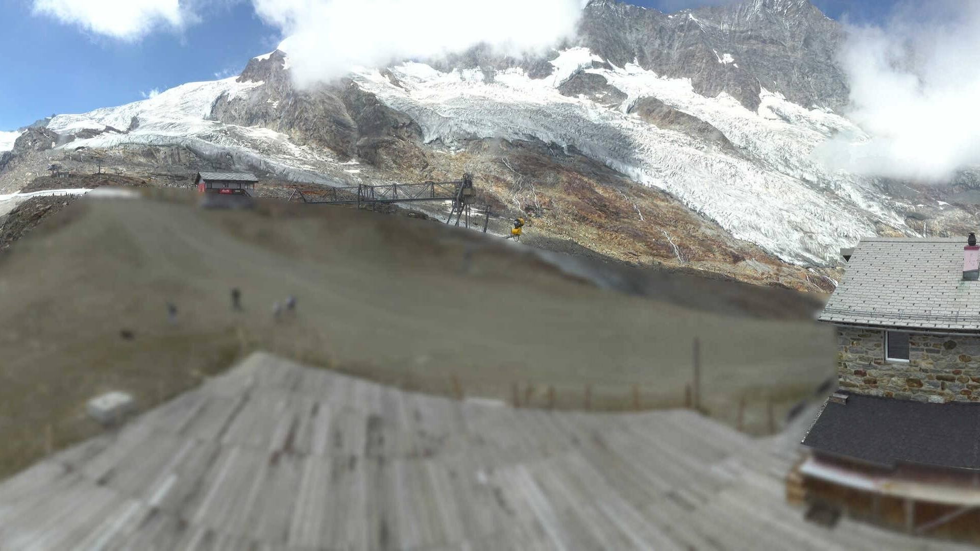 Archiv Foto Webcam Saas Fee - Längfluh Süd