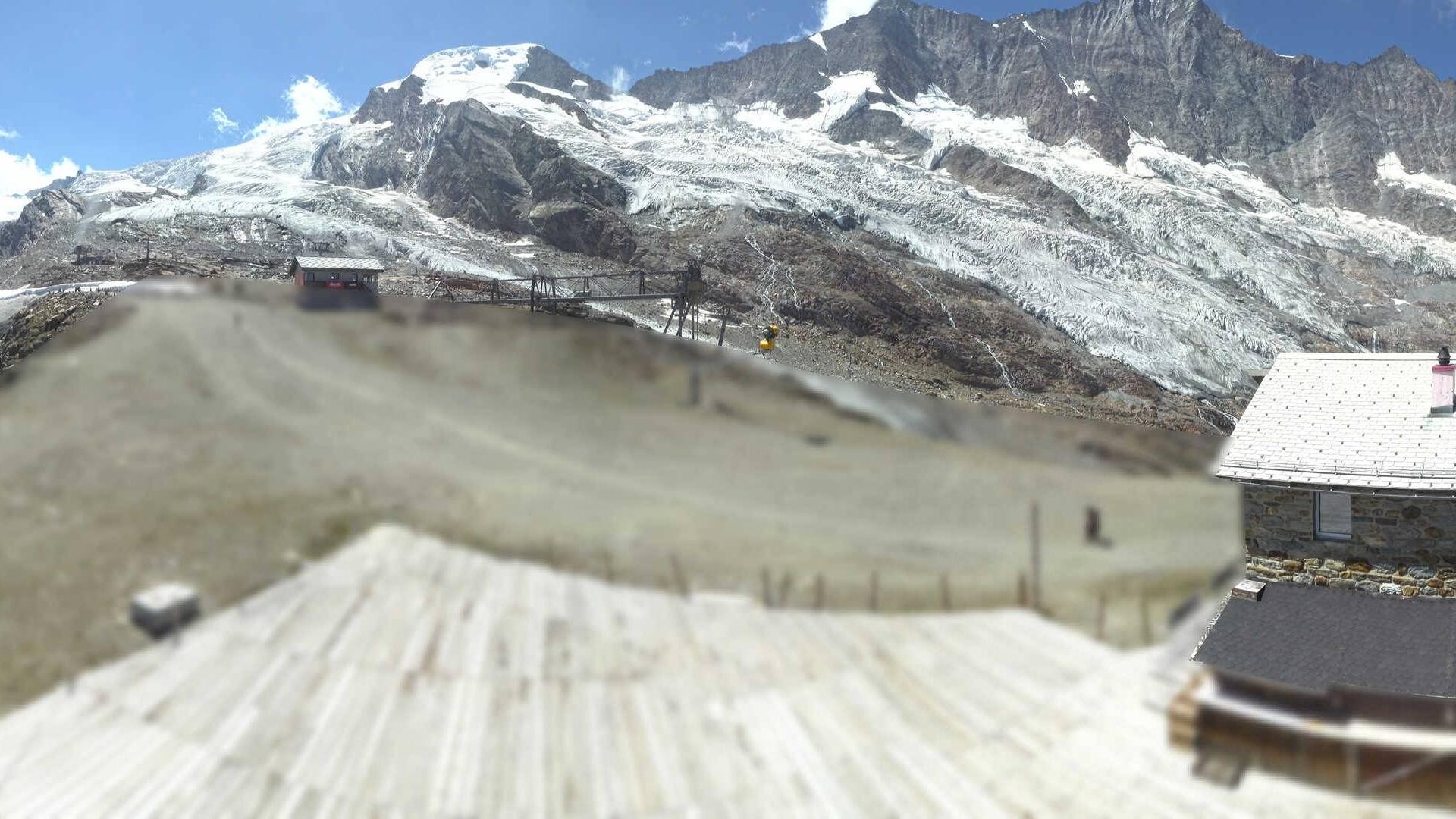 Archiv Foto Webcam Saas Fee - Längfluh Süd