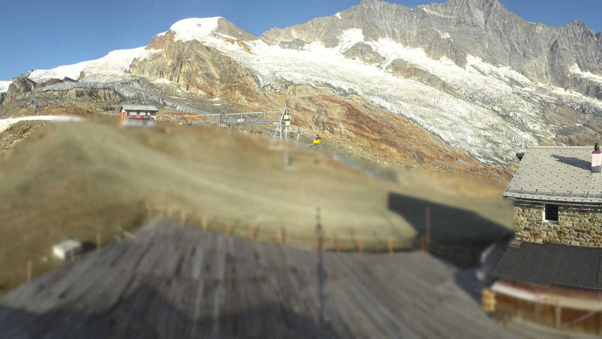 Archiv Foto Webcam Saas Fee - Längfluh Süd