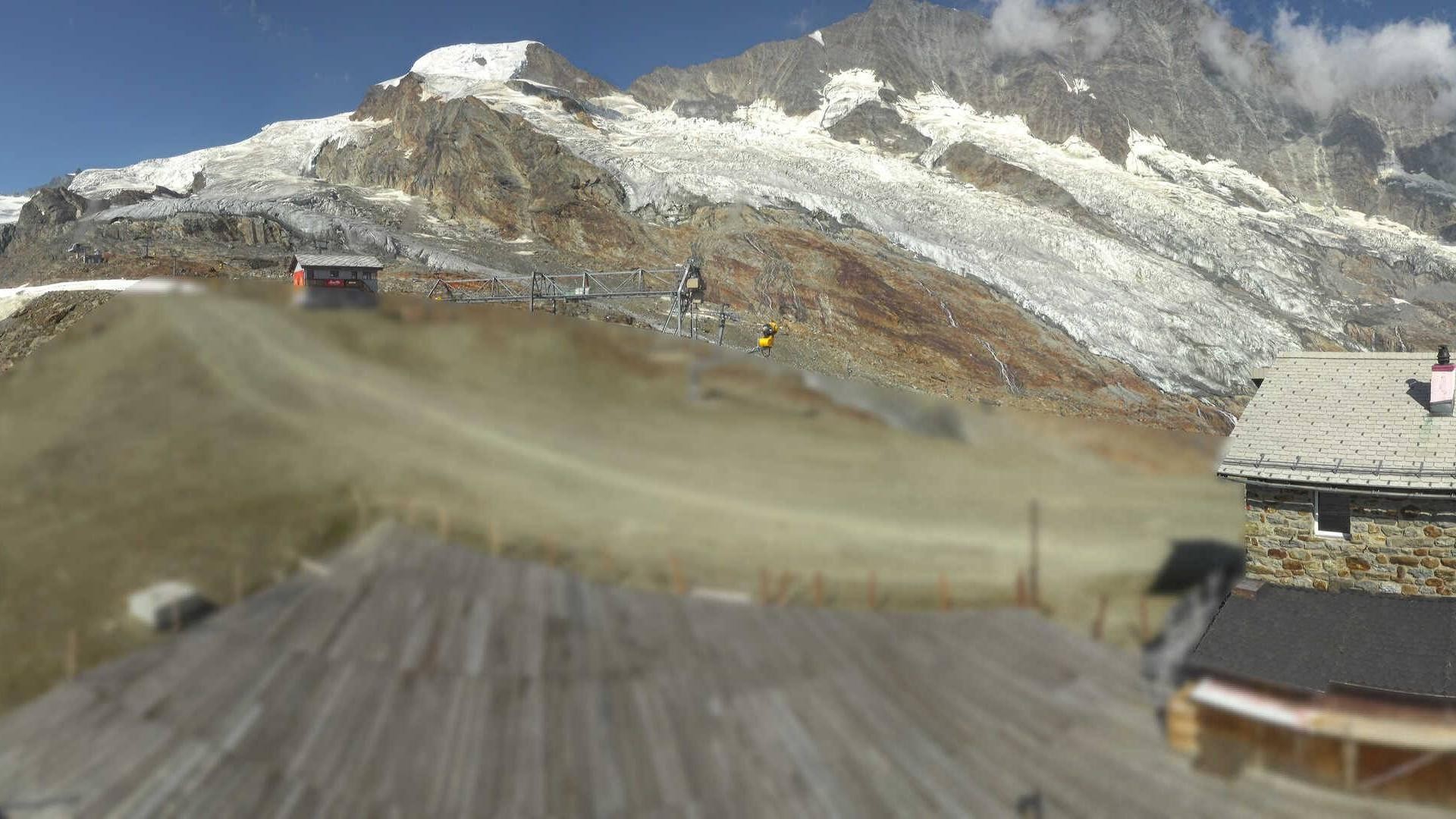 Archiv Foto Webcam Saas Fee - Längfluh Süd
