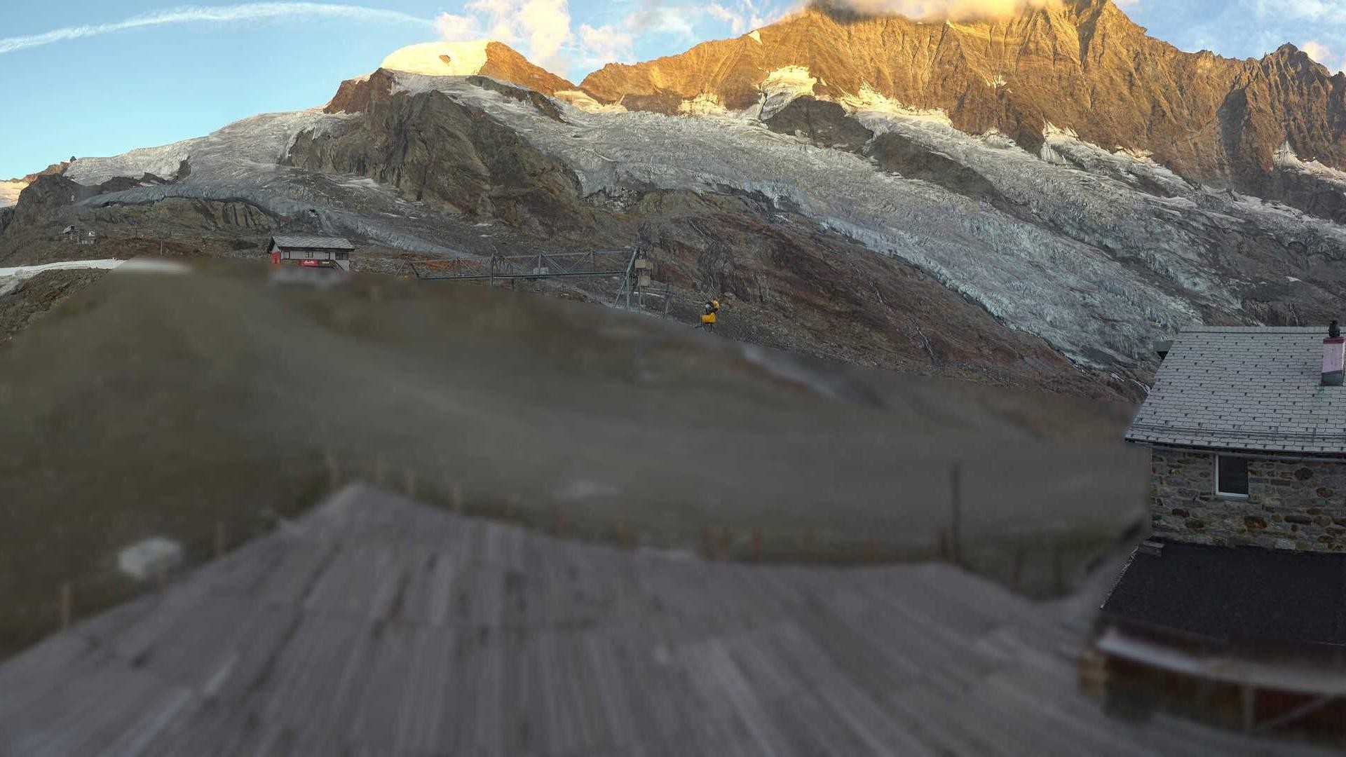 Archiv Foto Webcam Saas Fee - Längfluh Süd