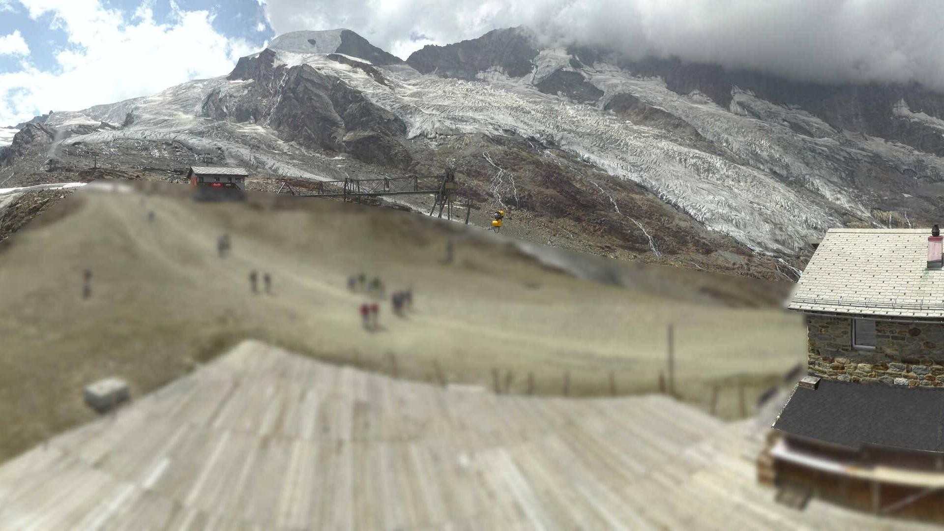 Archiv Foto Webcam Saas Fee - Längfluh Süd