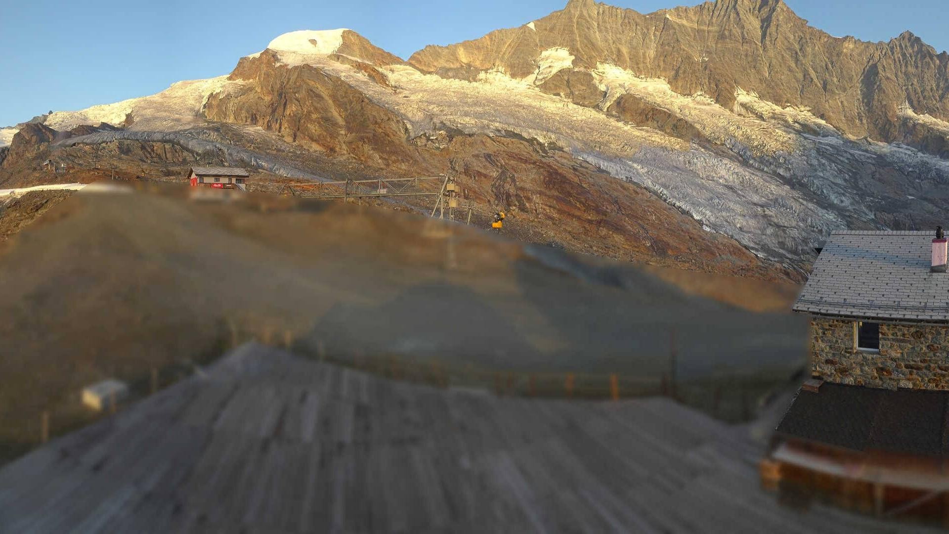 Archiv Foto Webcam Saas Fee - Längfluh Süd